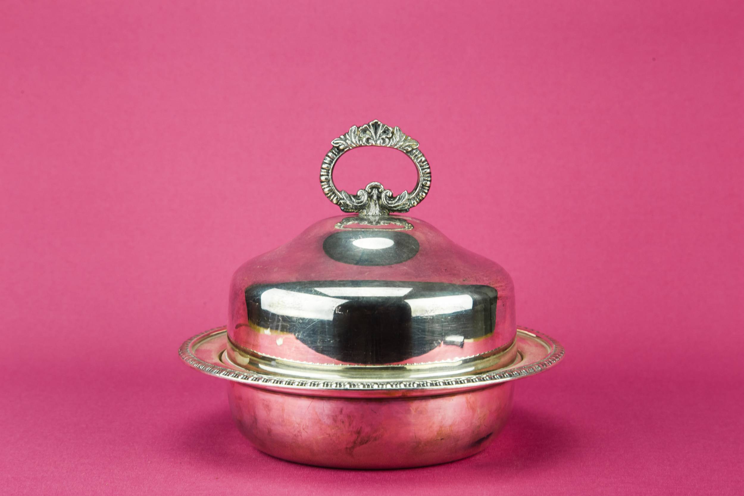 Silver Plated Muffin — Silver plated muffin bowl