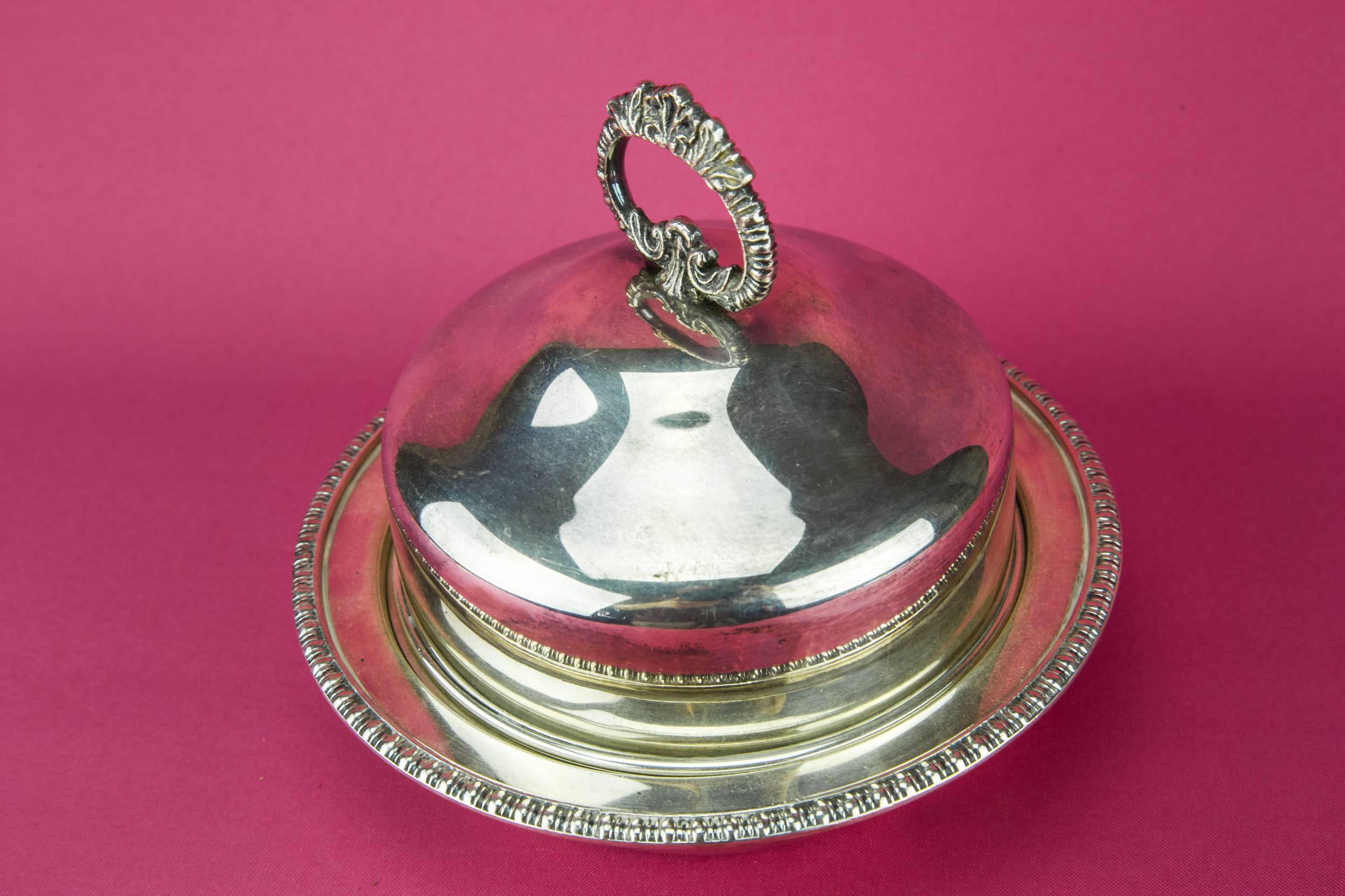 Silver Plated Muffin — Silver plated muffin bowl 3