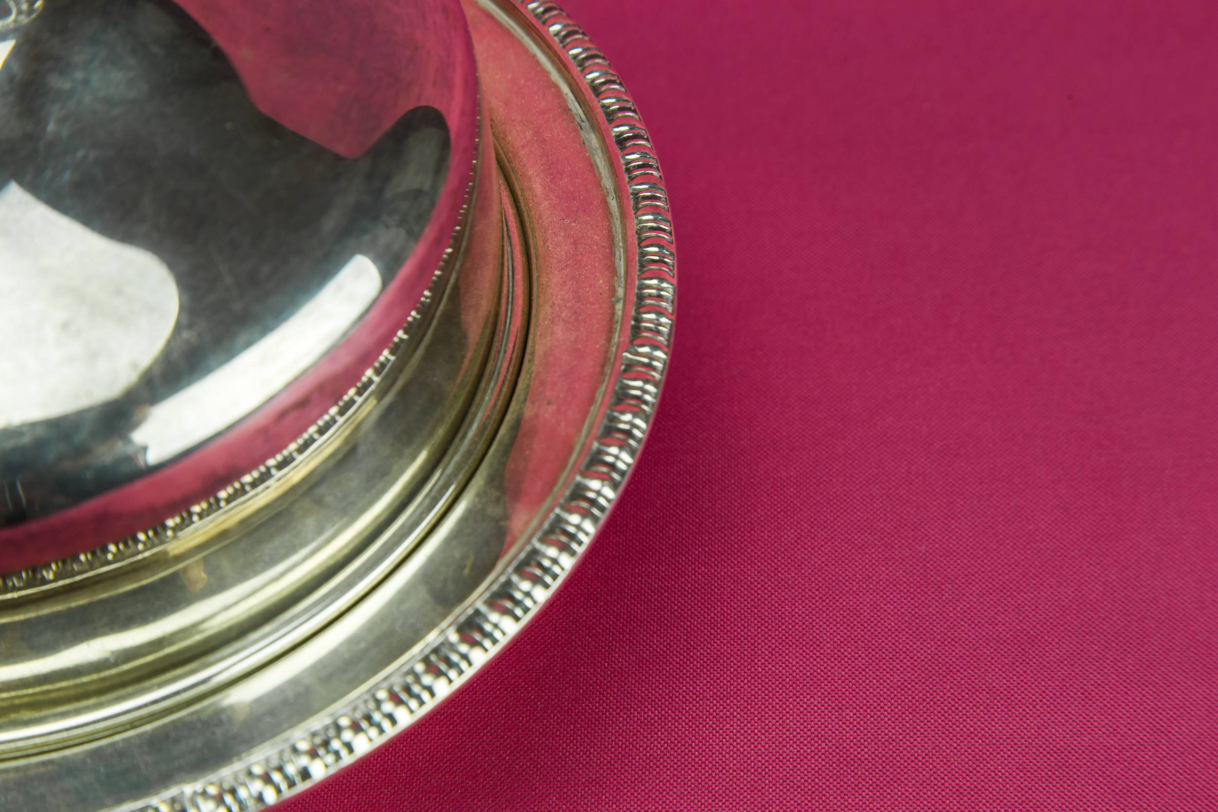 Silver Plated Muffin — Silver plated muffin bowl 2