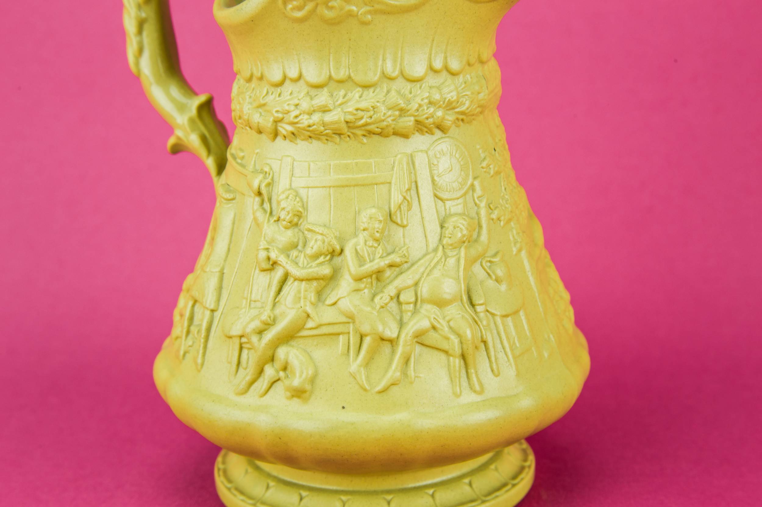Stoneware Victorian Juice — Tactile small water jug 2