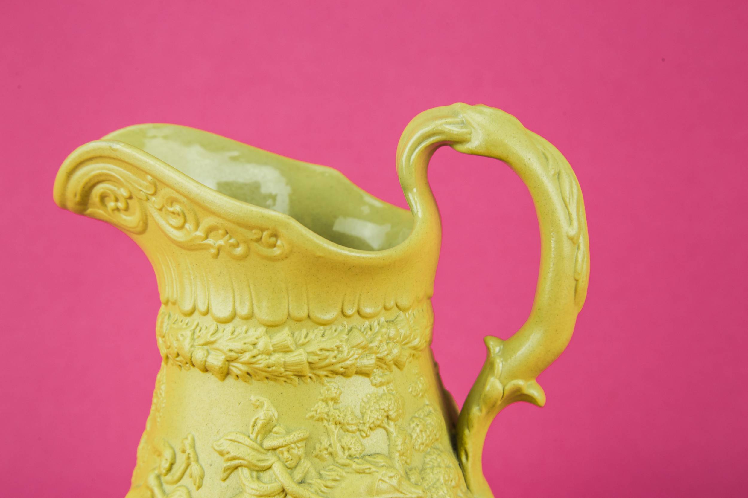 Stoneware Victorian Juice — Tactile small water jug 4