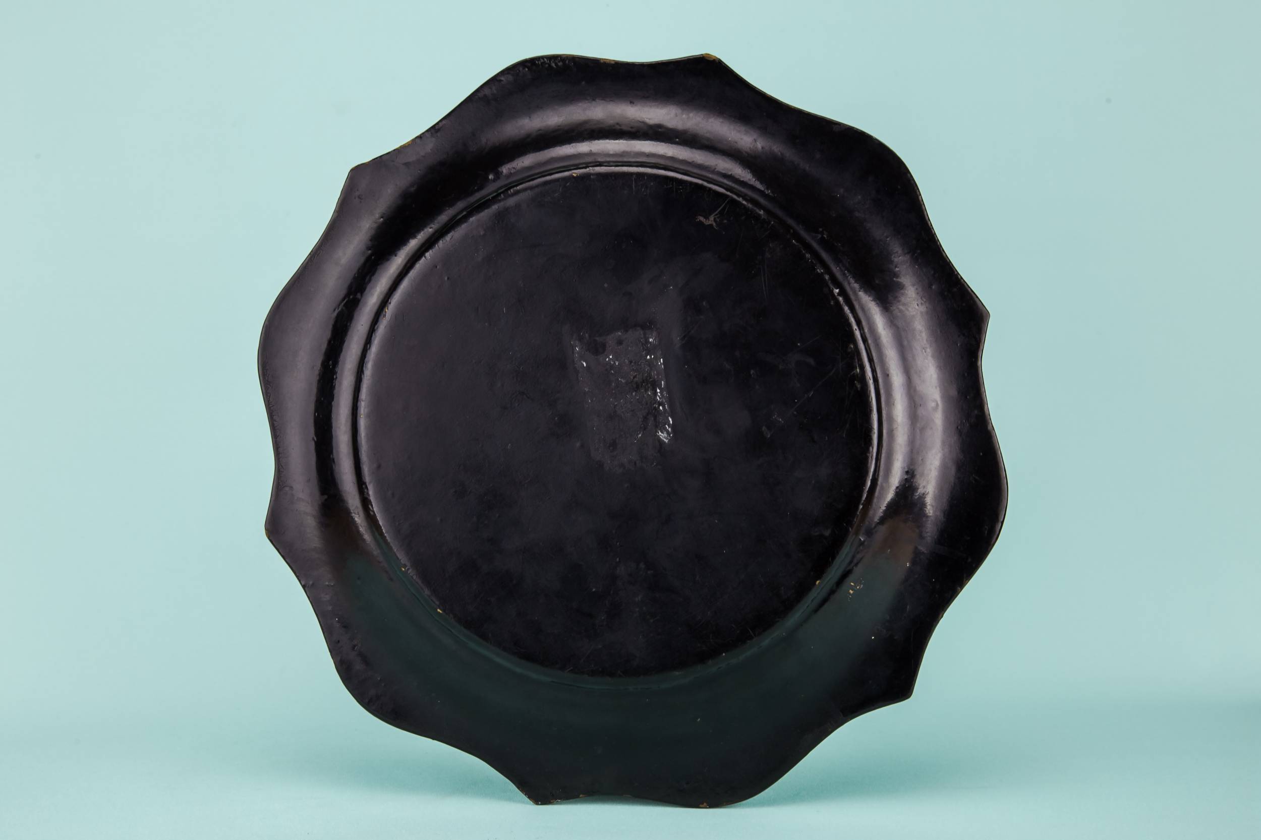 Papier Mache Antique — Floral papier mache bowl 2
