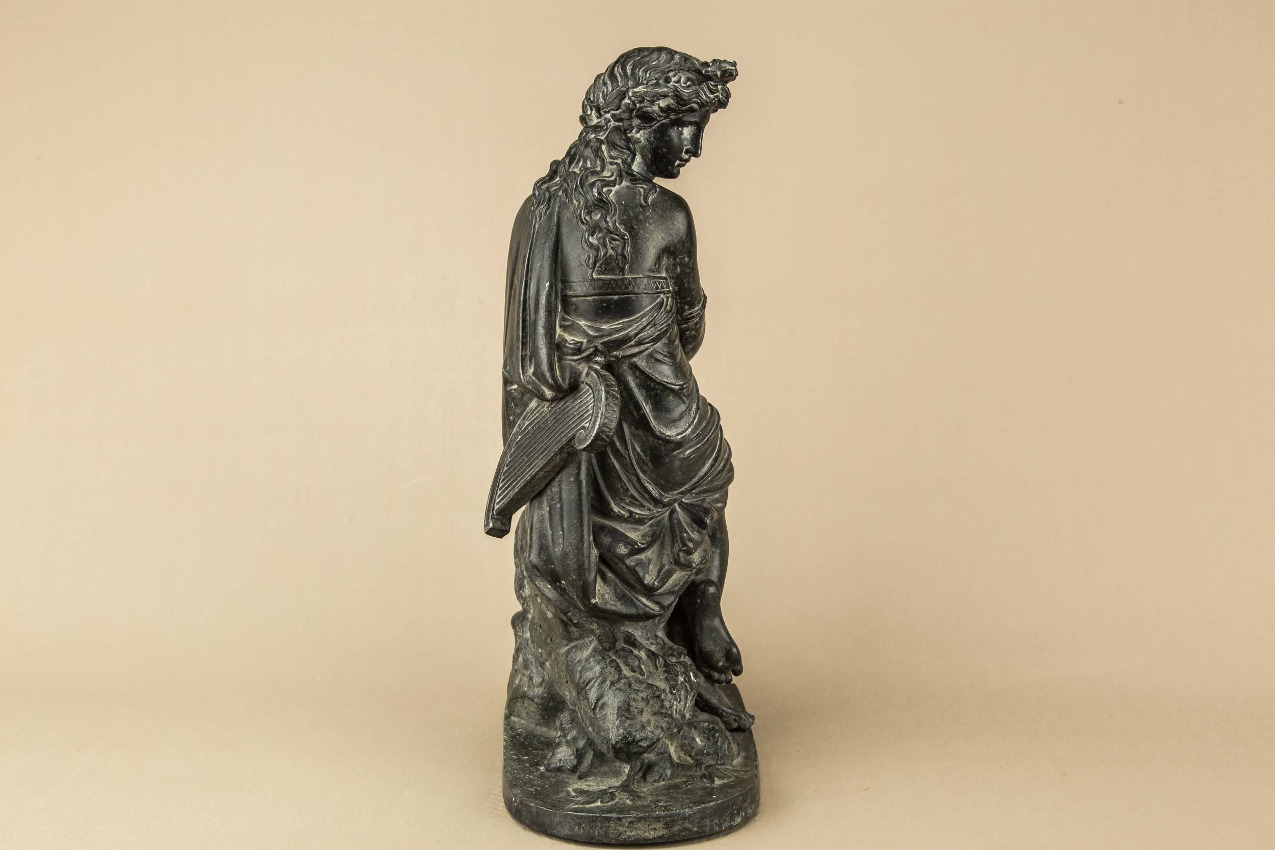 C Antique Bronze — Bronze seated Muse 2