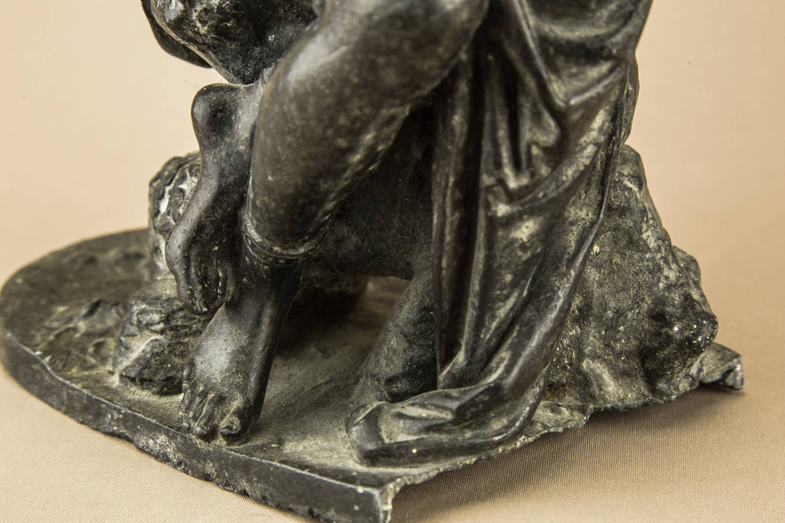 C Antique Bronze — Bronze seated Muse 4