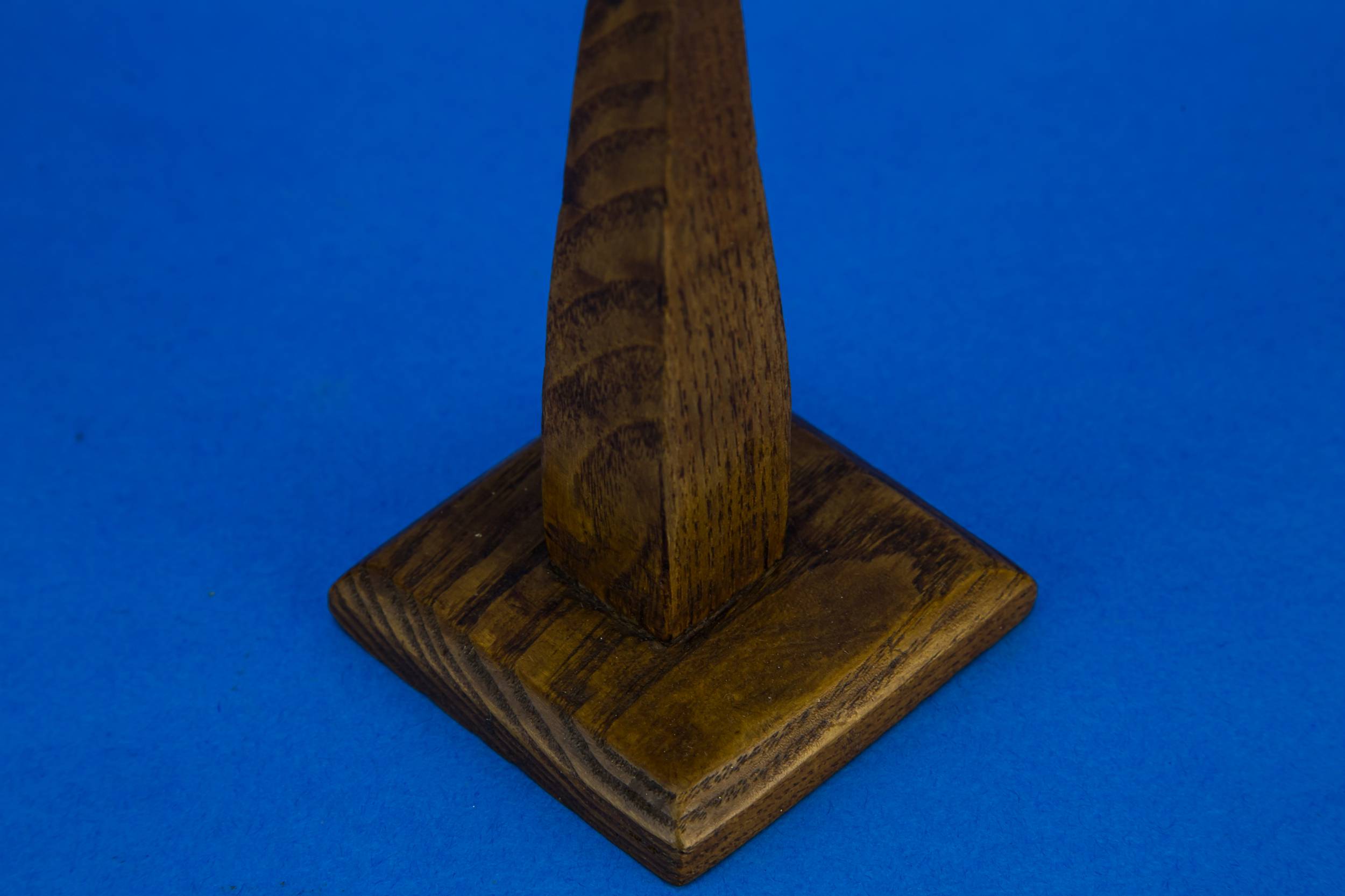 Arts Crafts Wood — 2 rustic candlesticks 2