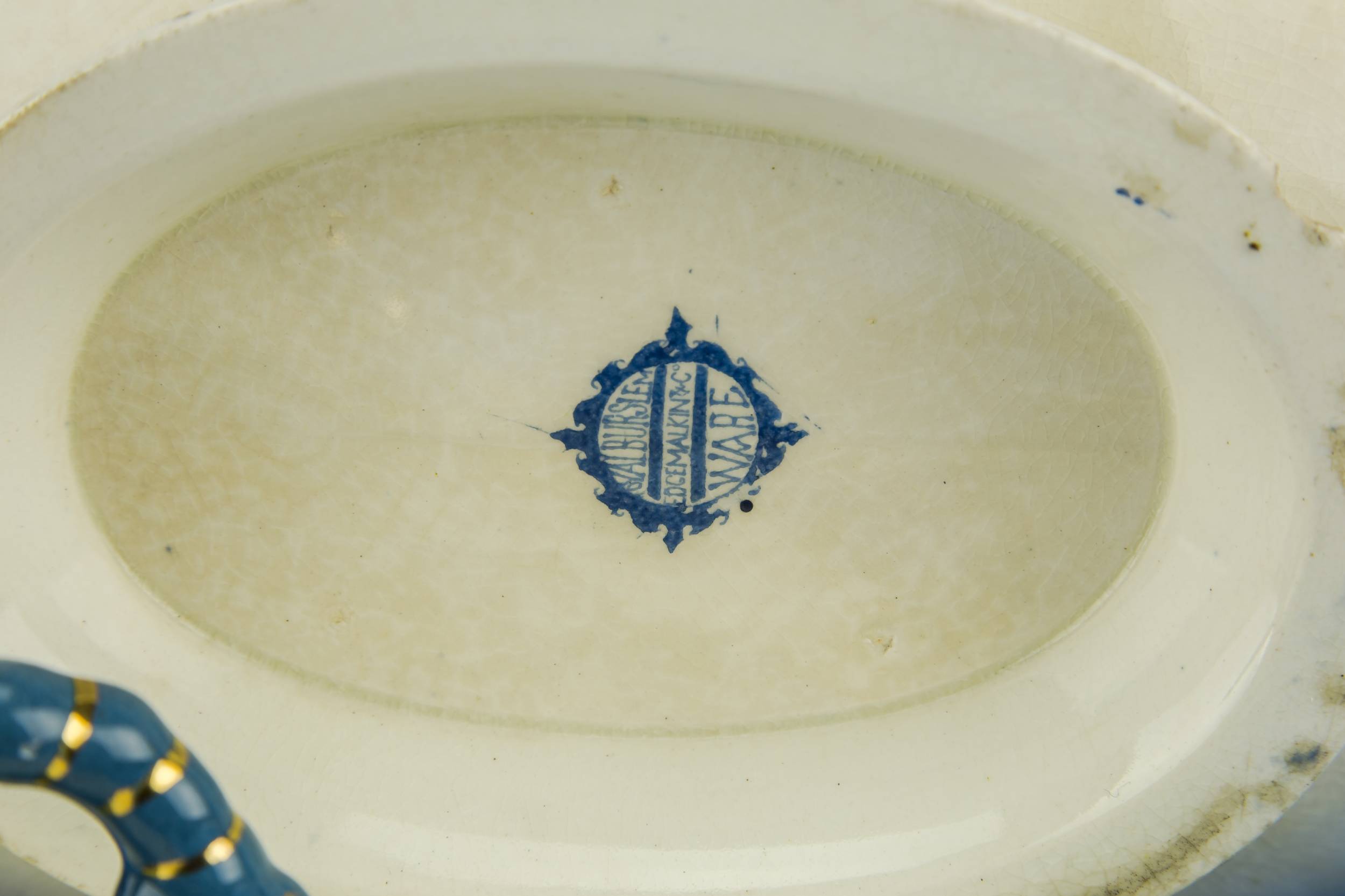 Unusual Aesthetic Movement — Large floral tureen 6