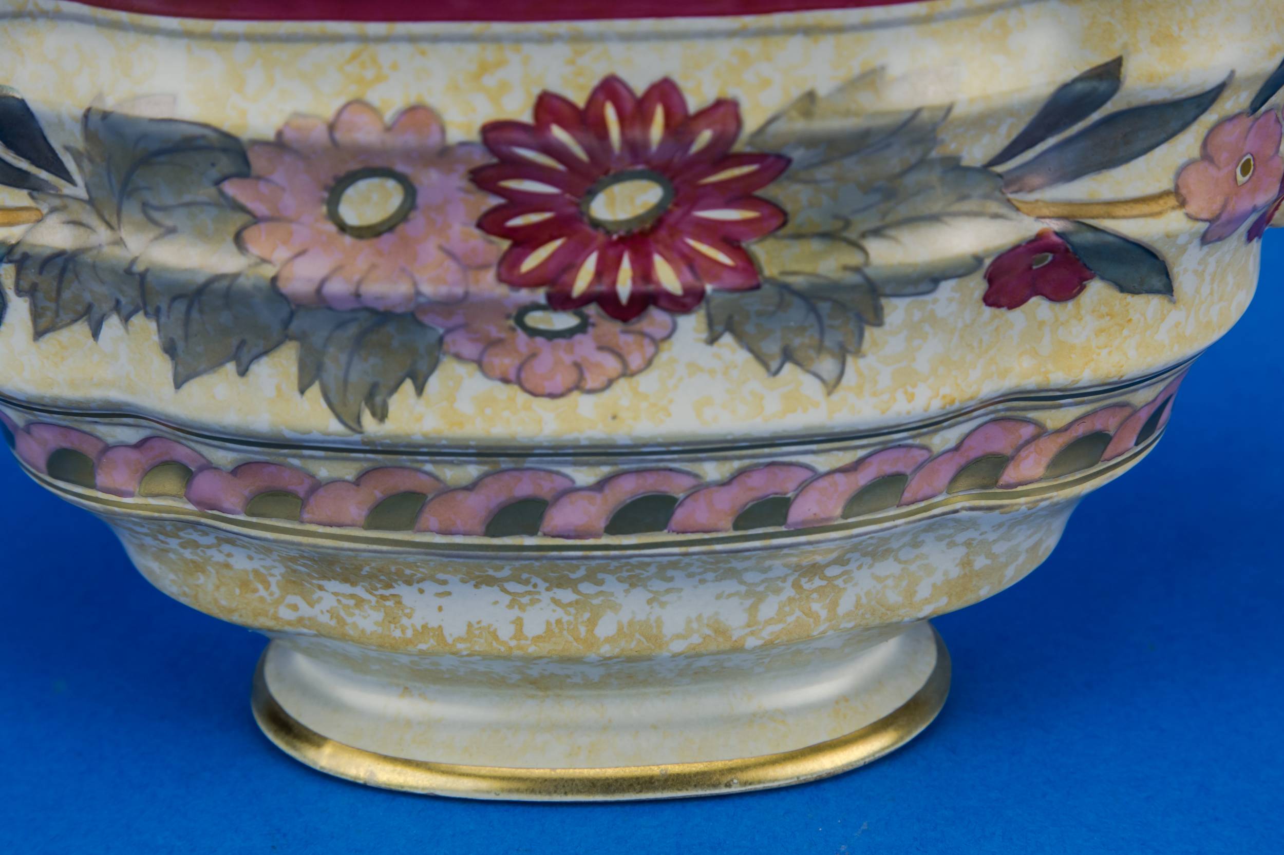 Ceramic Vintage Floral — Art Deco floral vase 1