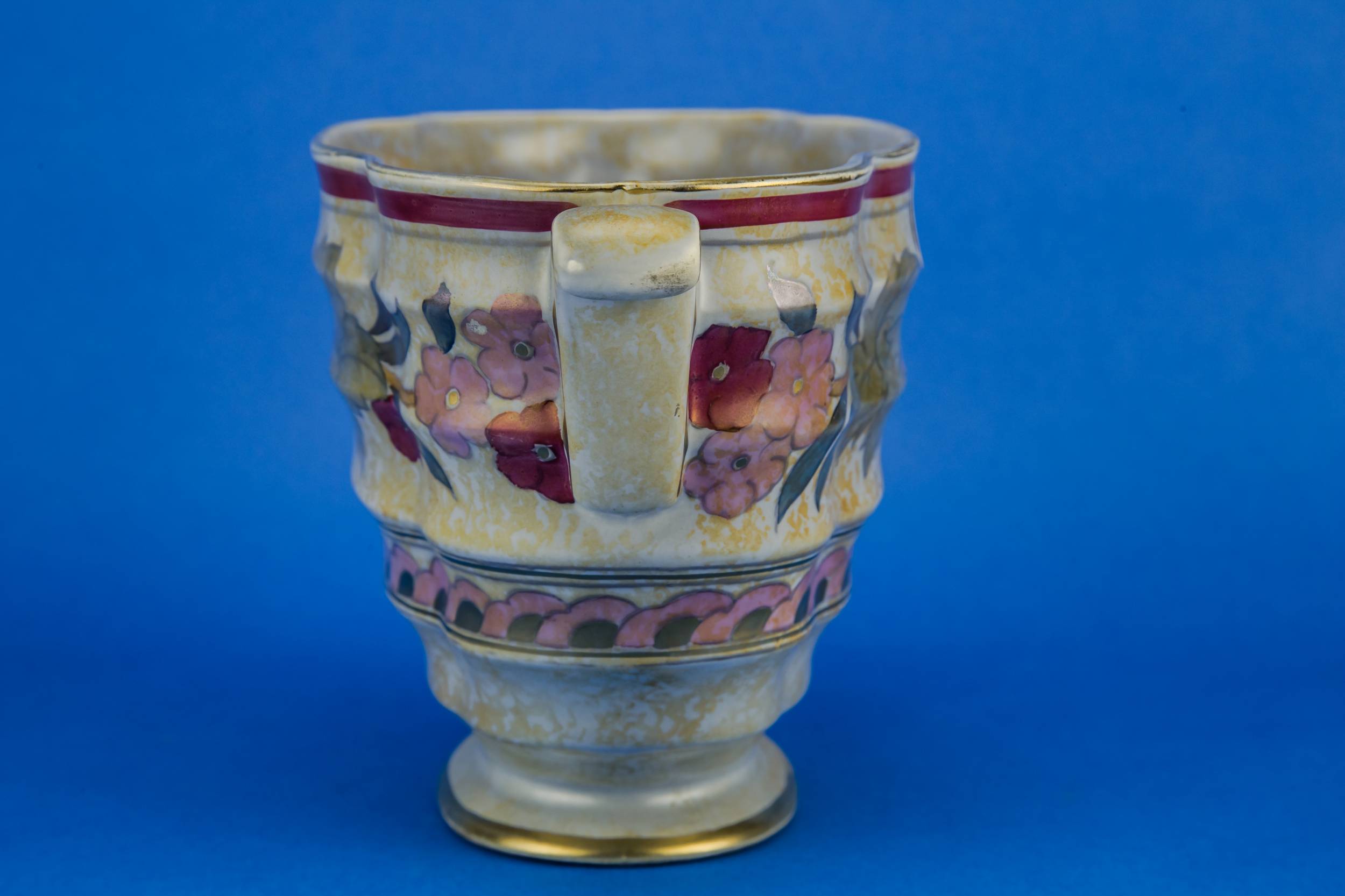 Ceramic Vintage Floral — Art Deco floral vase 3