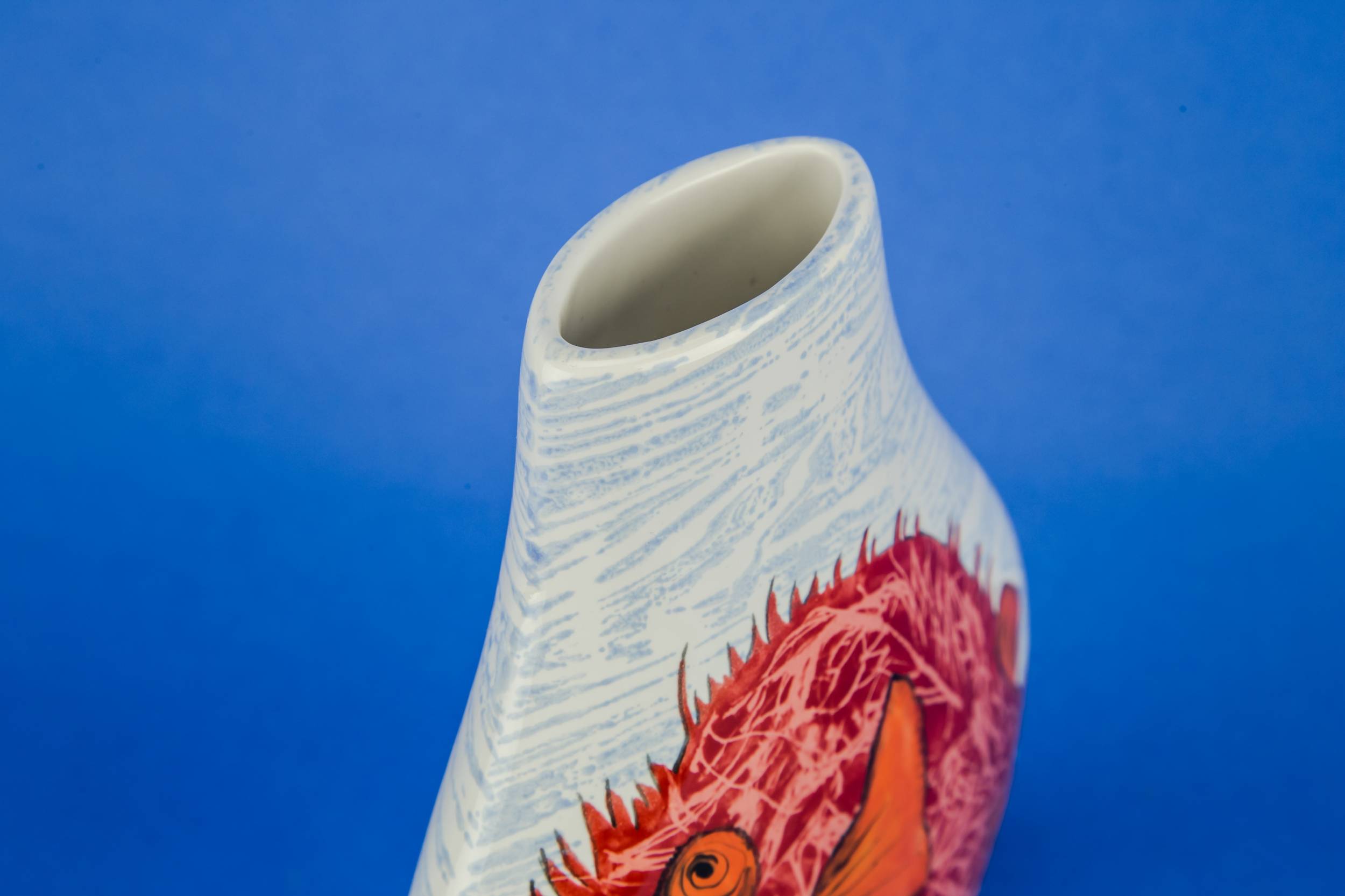 Modernist Vintage Puffer — Puffer fish ceramic vase 3