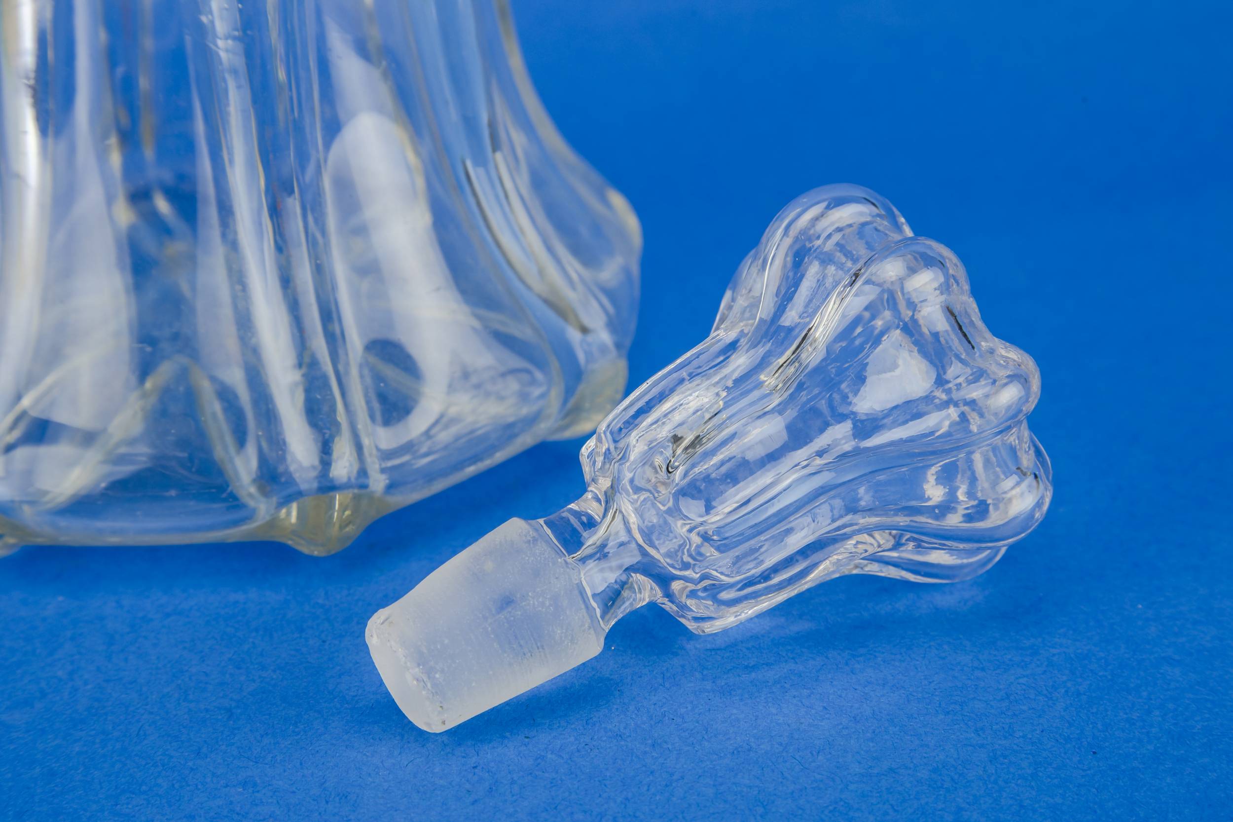 Antique Blown Glass — Blown glass port decanter 3