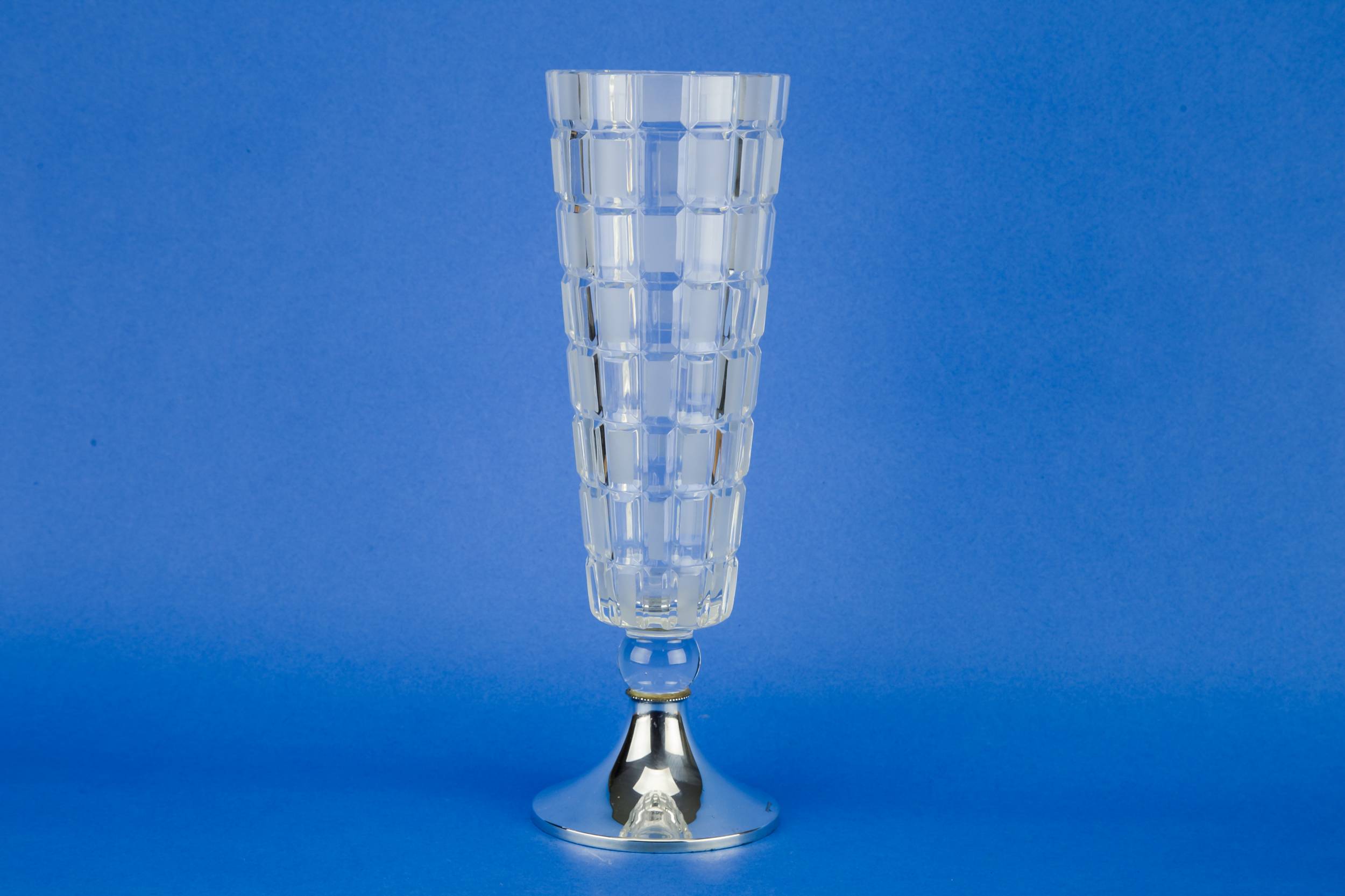 Modernist Vintage Geometric — Modernist glass vase