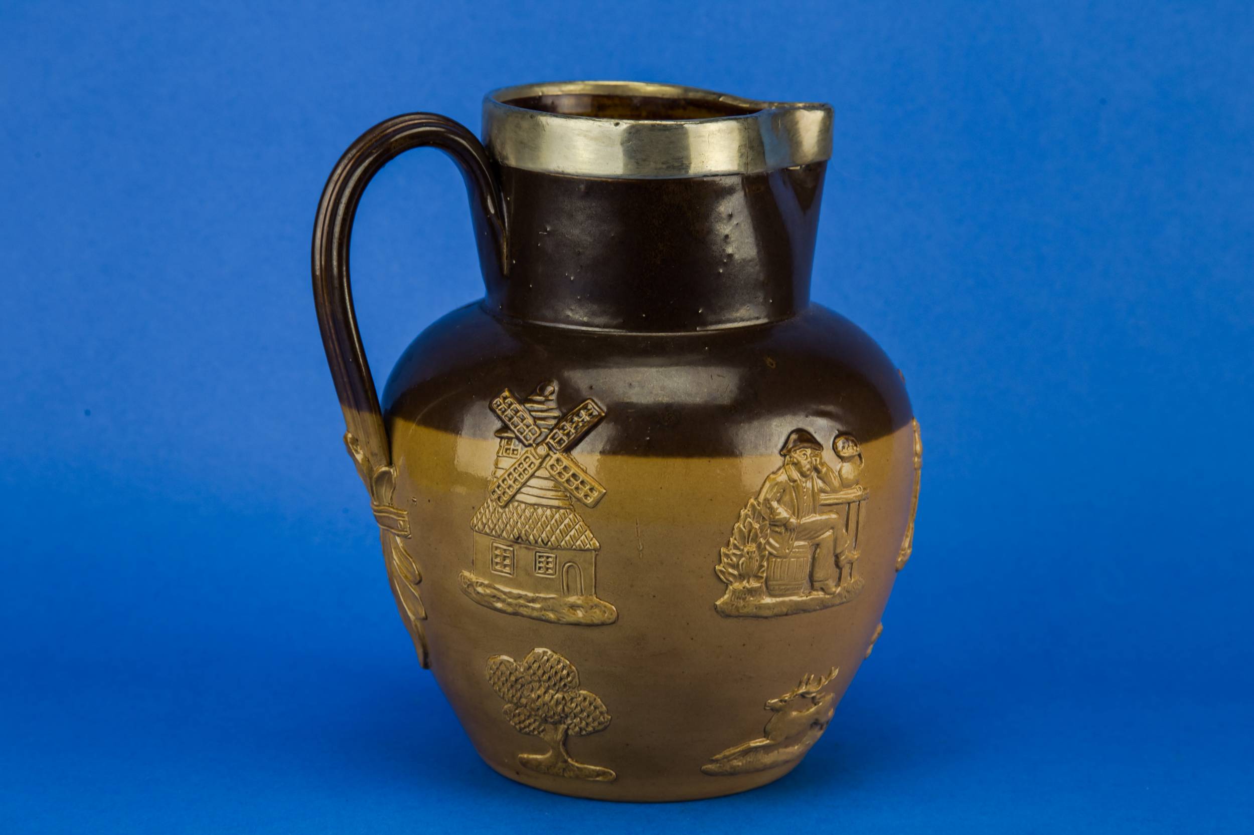 Antique Rustic Doulton — Water jug and tankard 3