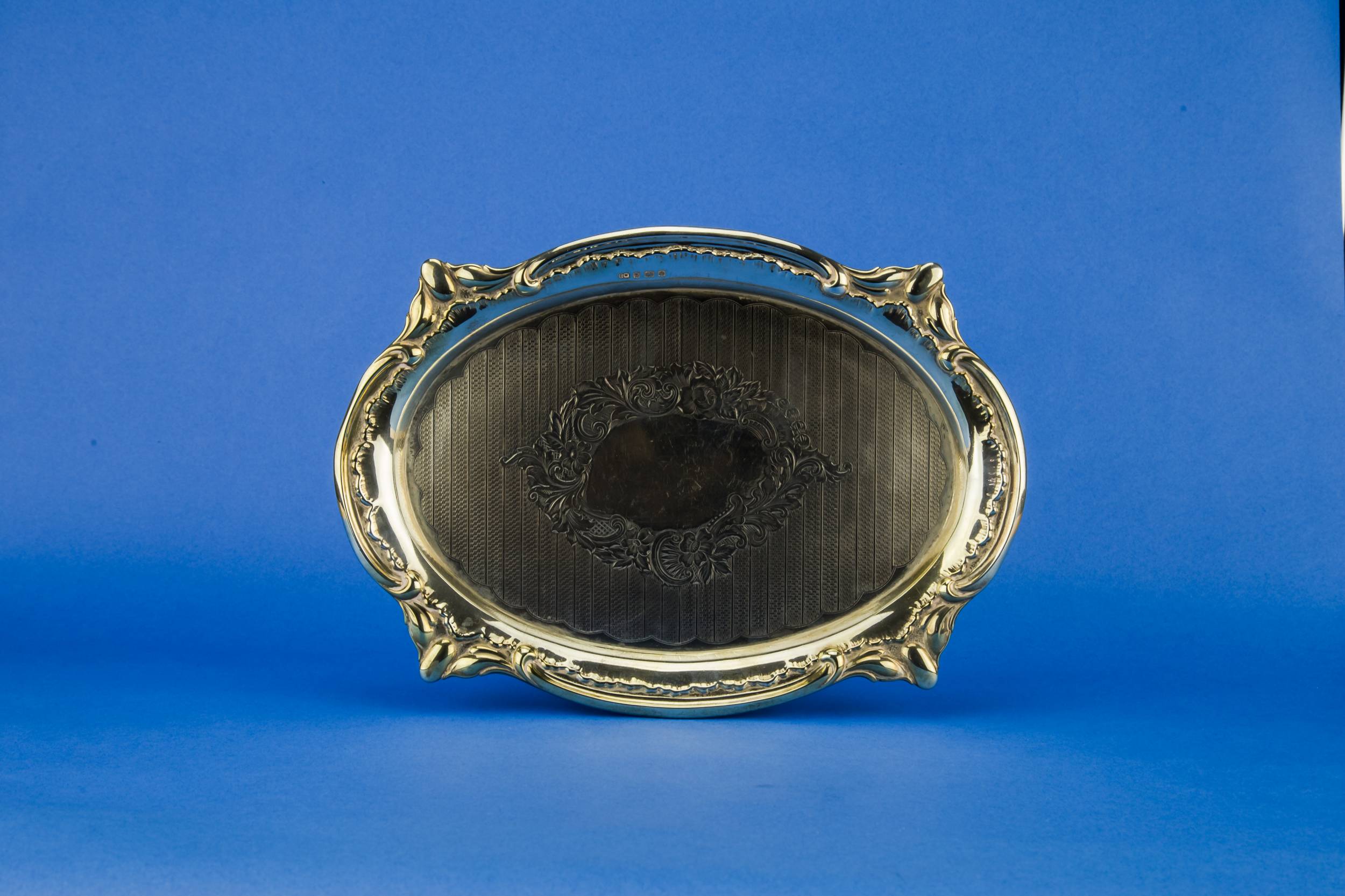 Antique Elegant TRAY — Sterling silver tray