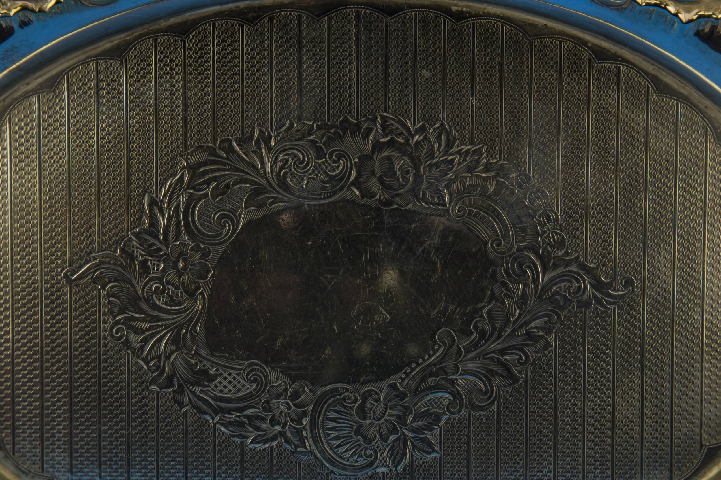 Antique Elegant TRAY — Sterling silver tray 1