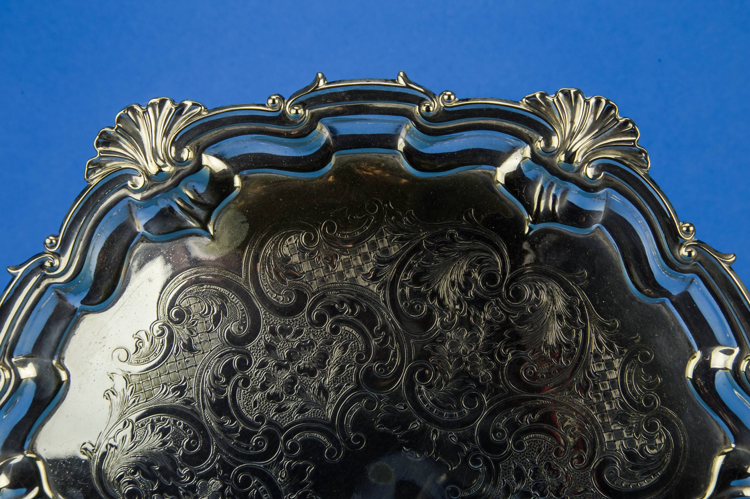 Antique Neo-classical TRAY — Silver plated tray 1
