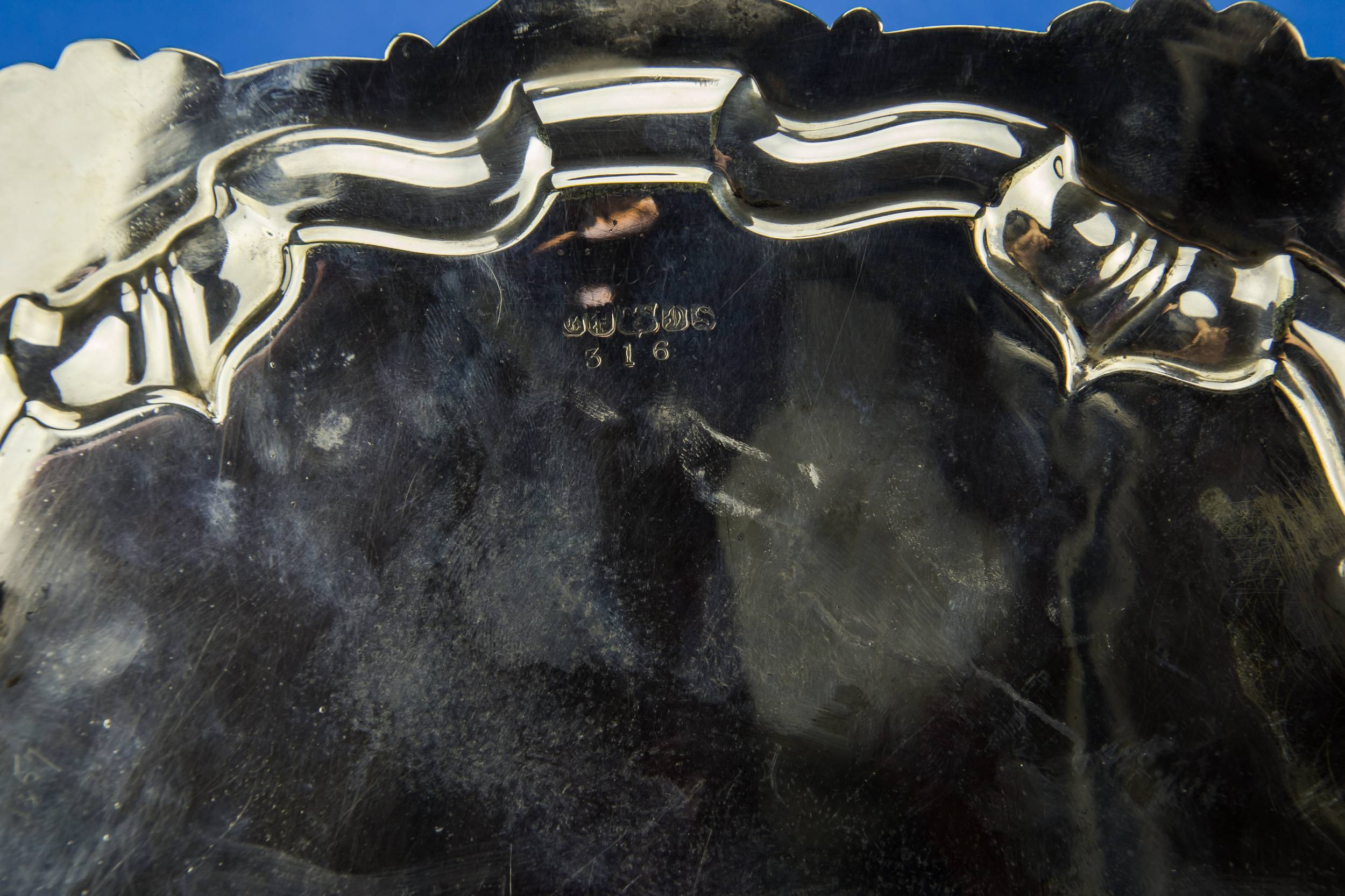 Antique Neo-classical TRAY — Silver plated tray 3