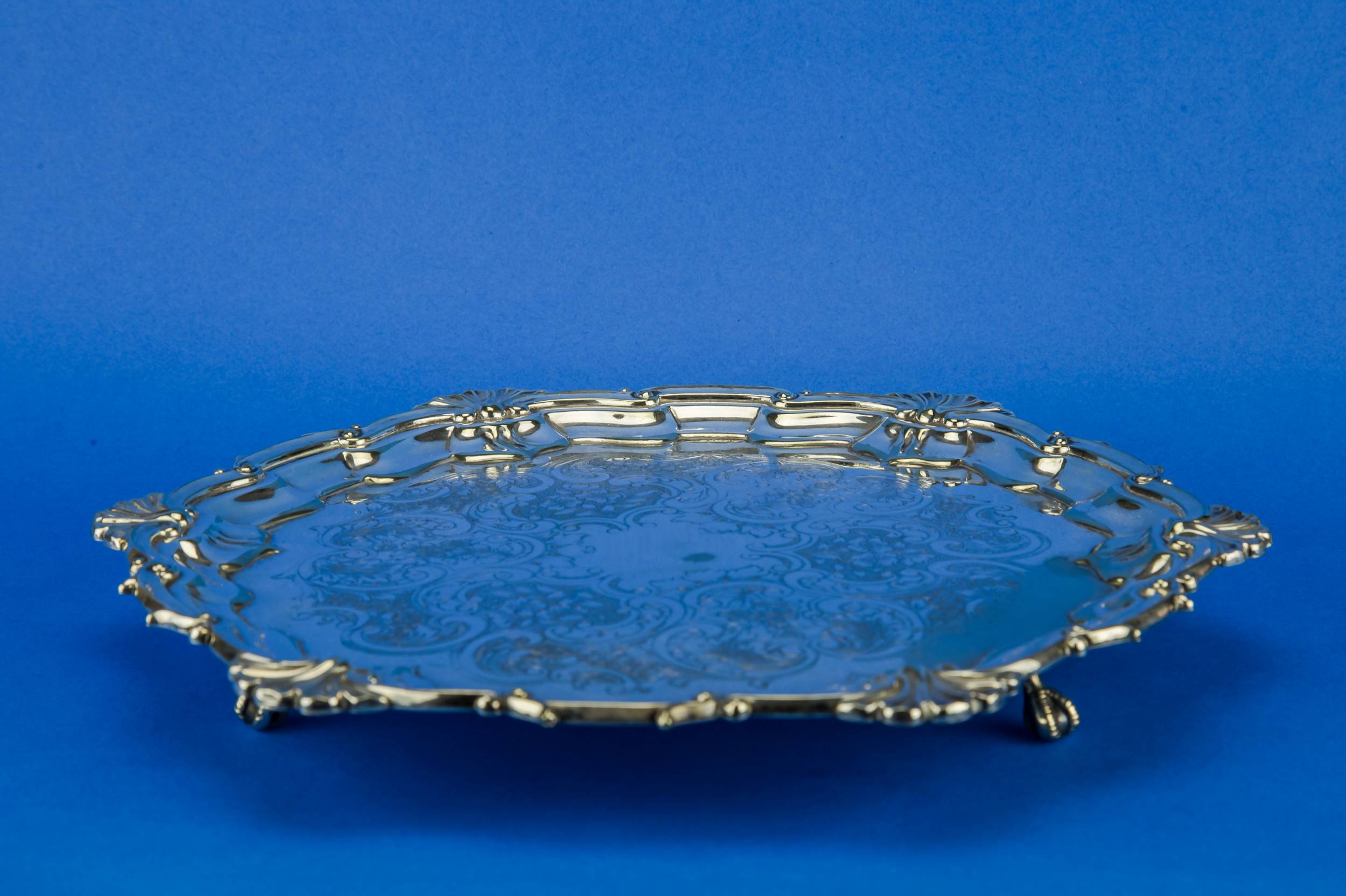 Antique Neo-classical TRAY — Silver plated tray 4