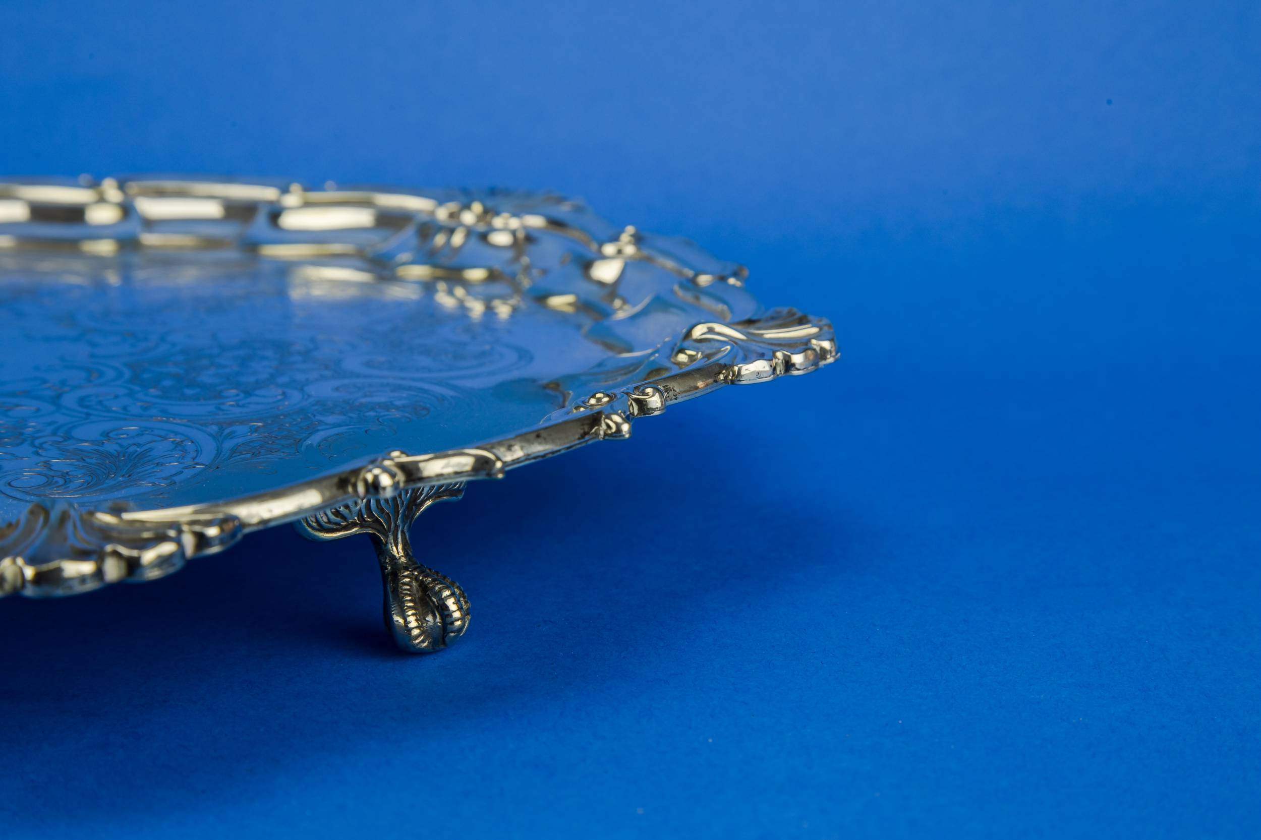Antique Neo-classical TRAY — Silver plated tray 5