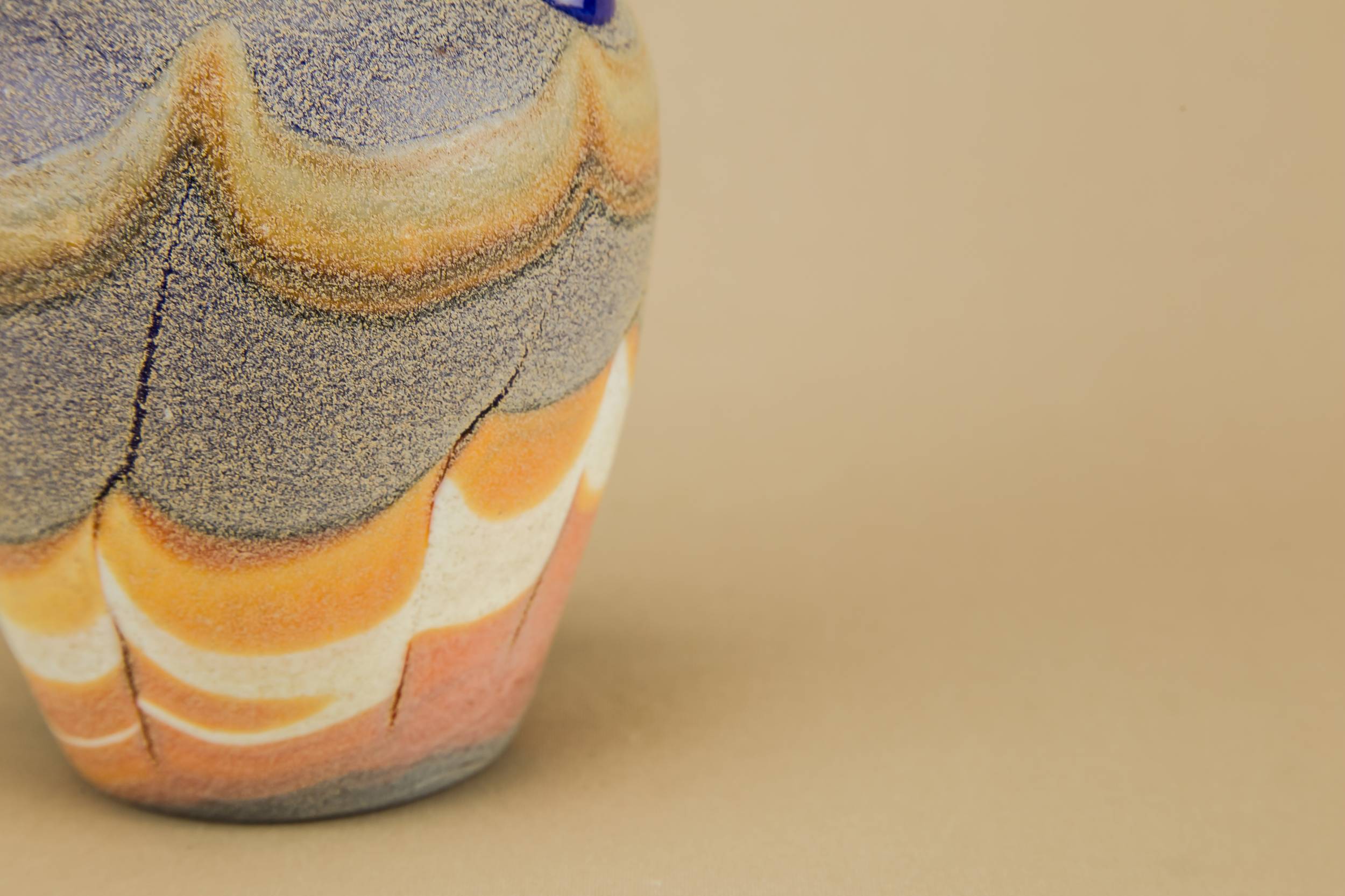 Vintage Retro Marbled — Glass marbled vase 3