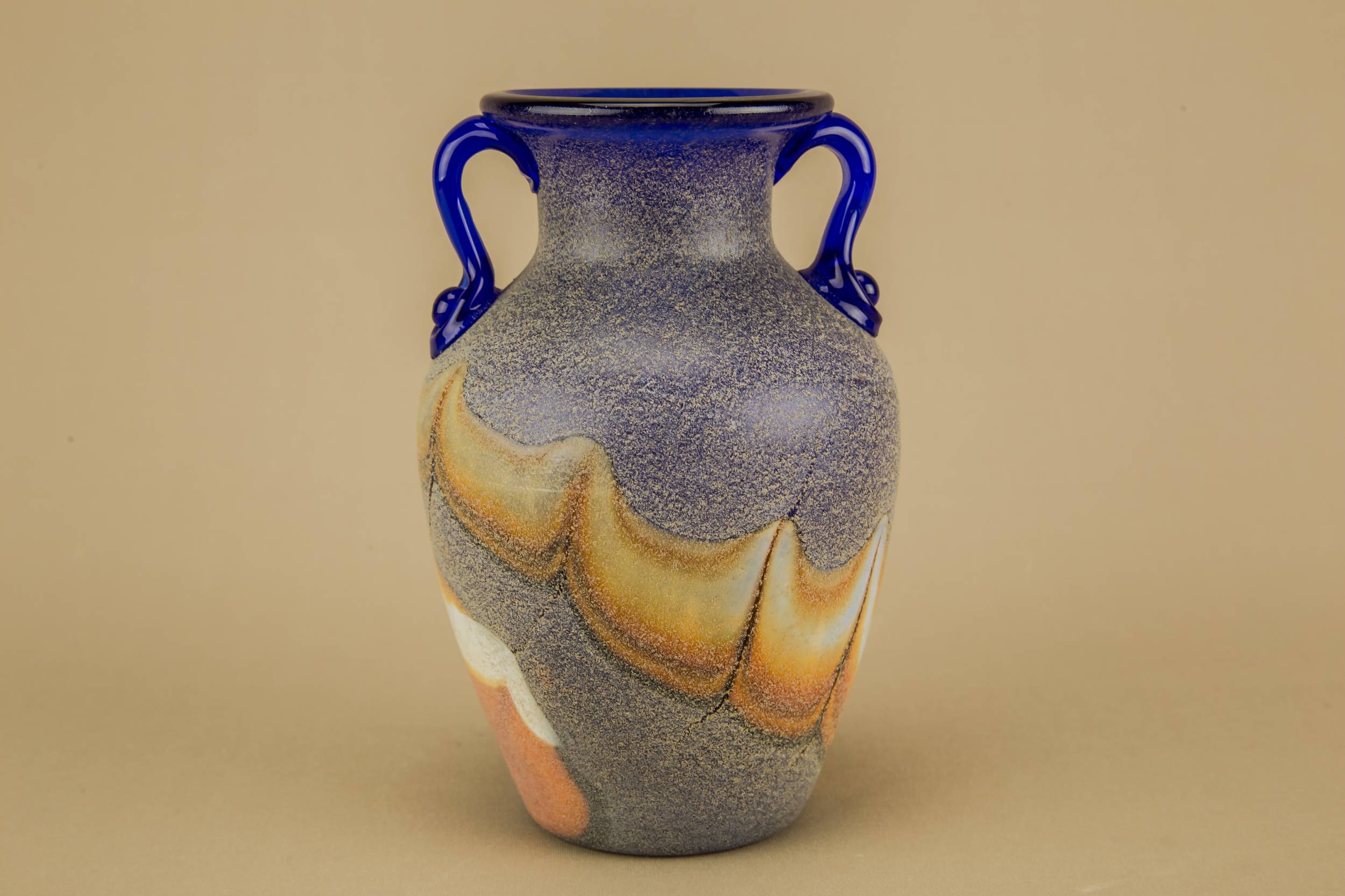 Vintage Retro Marbled — Glass marbled vase 4