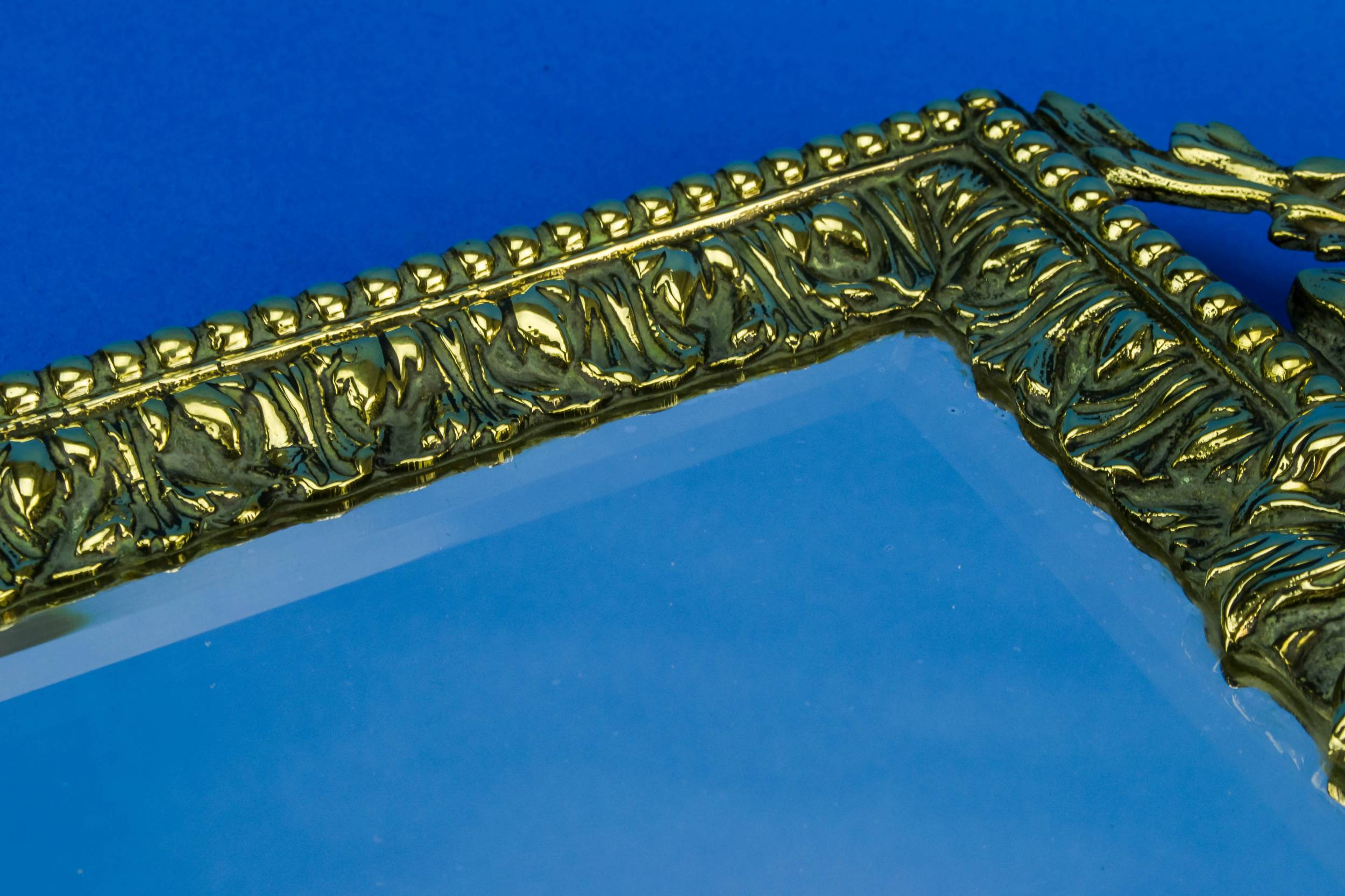 Opulent Large Rectangular — 2 brass wall mirrors 4