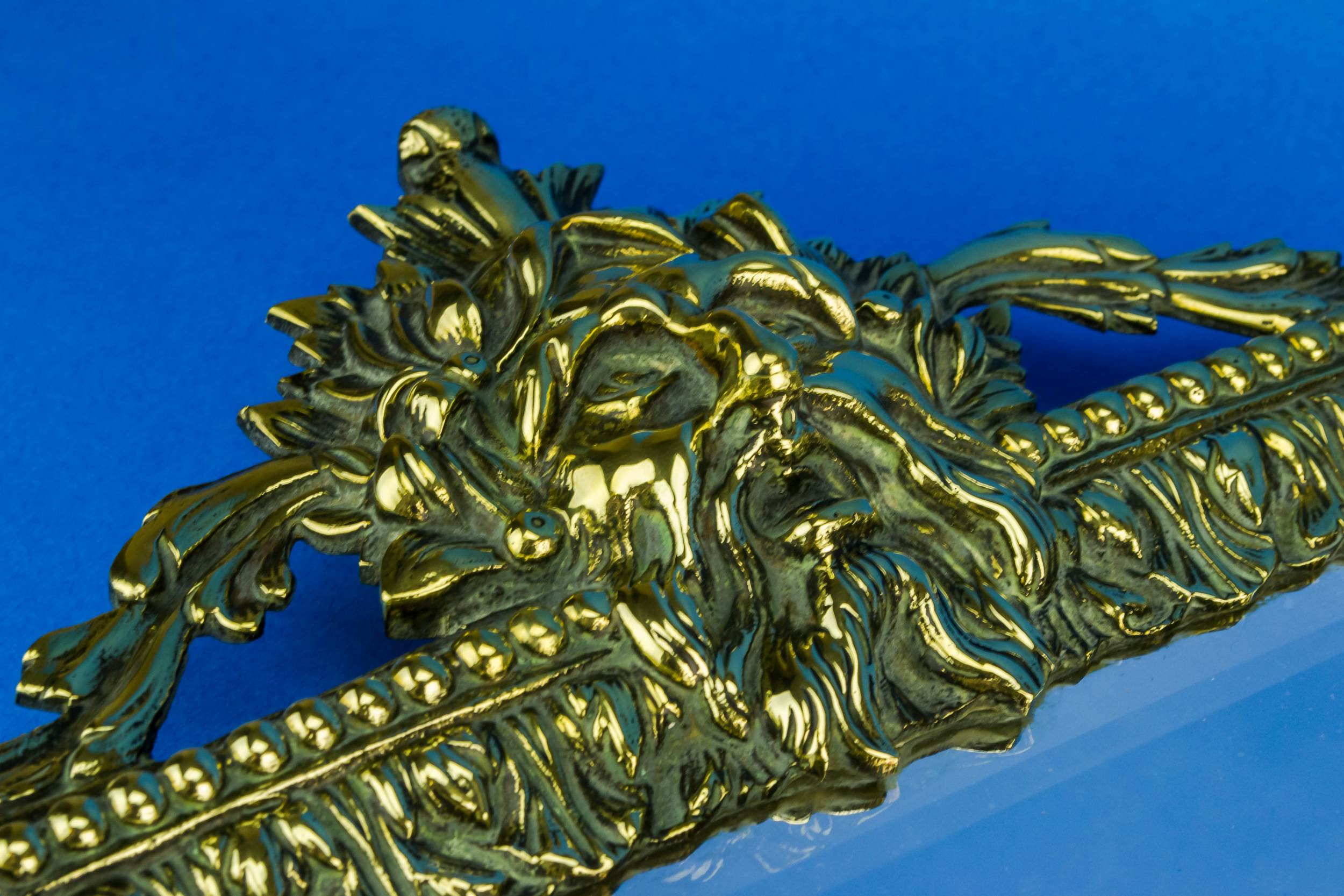 Opulent Large Rectangular — 2 brass wall mirrors 6