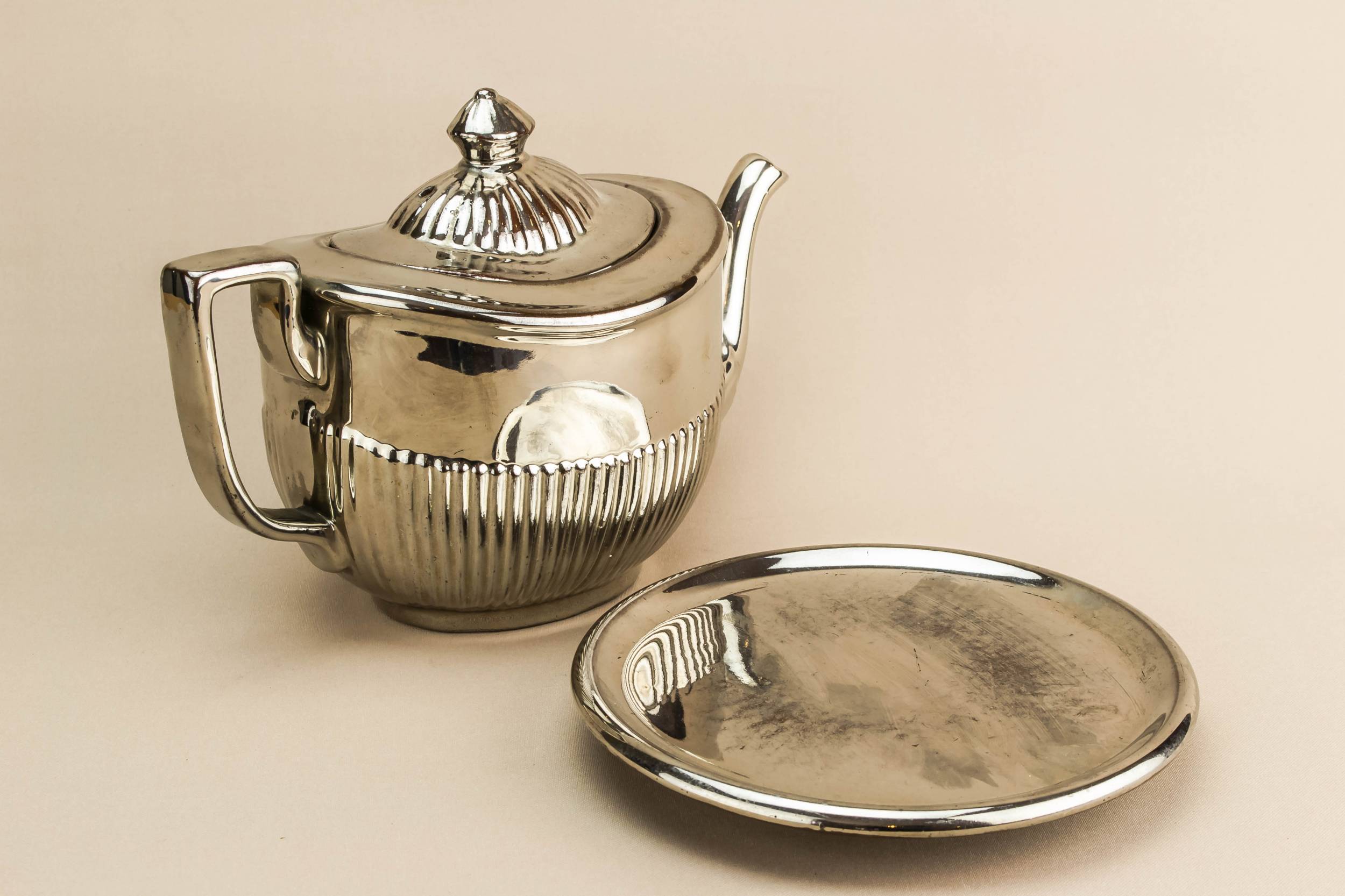 Cool Art Deco — Silvered Art Deco teapot 4