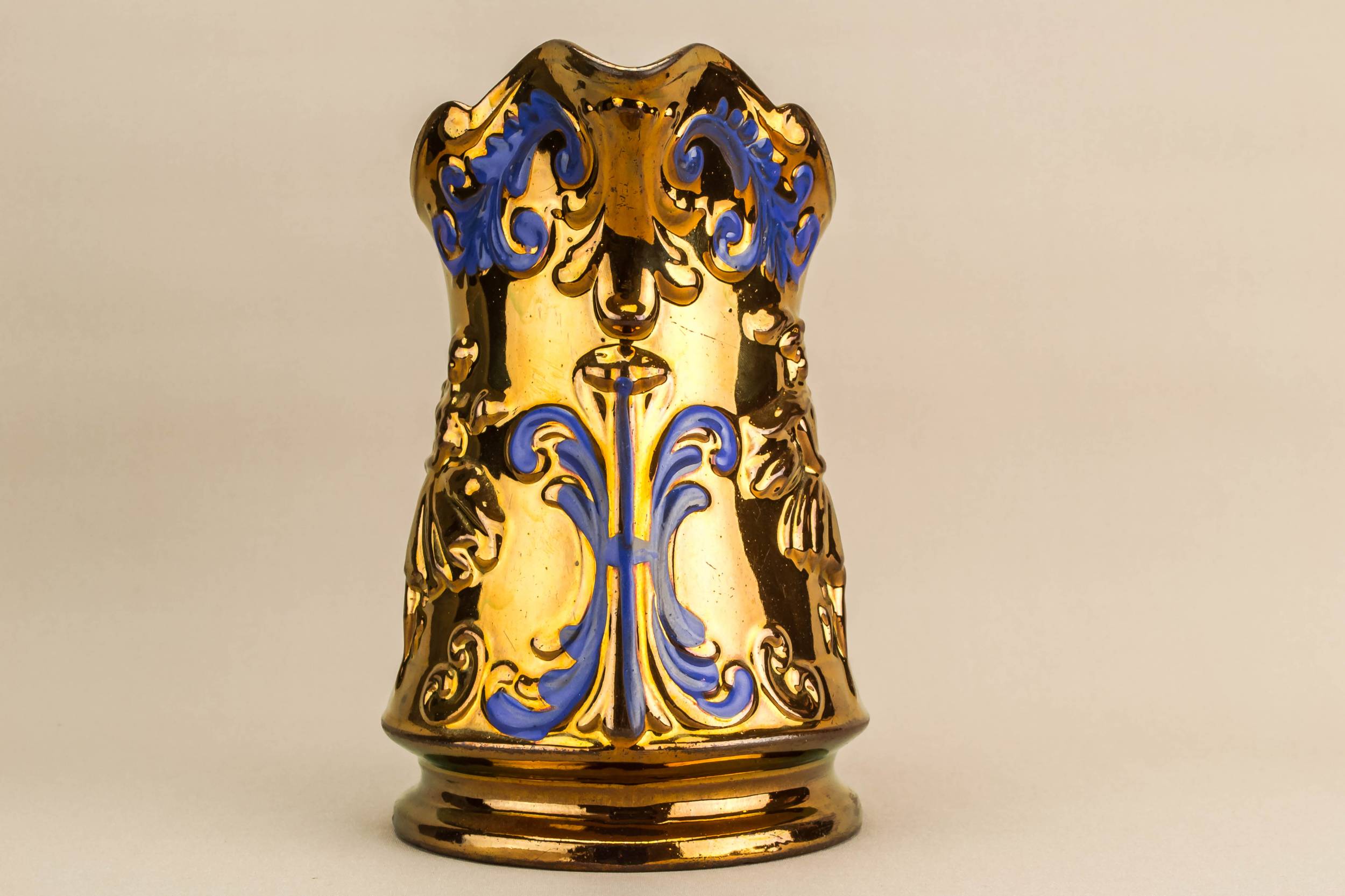 Antique Spectacular Lemonade — Bronze lustre water jug 2