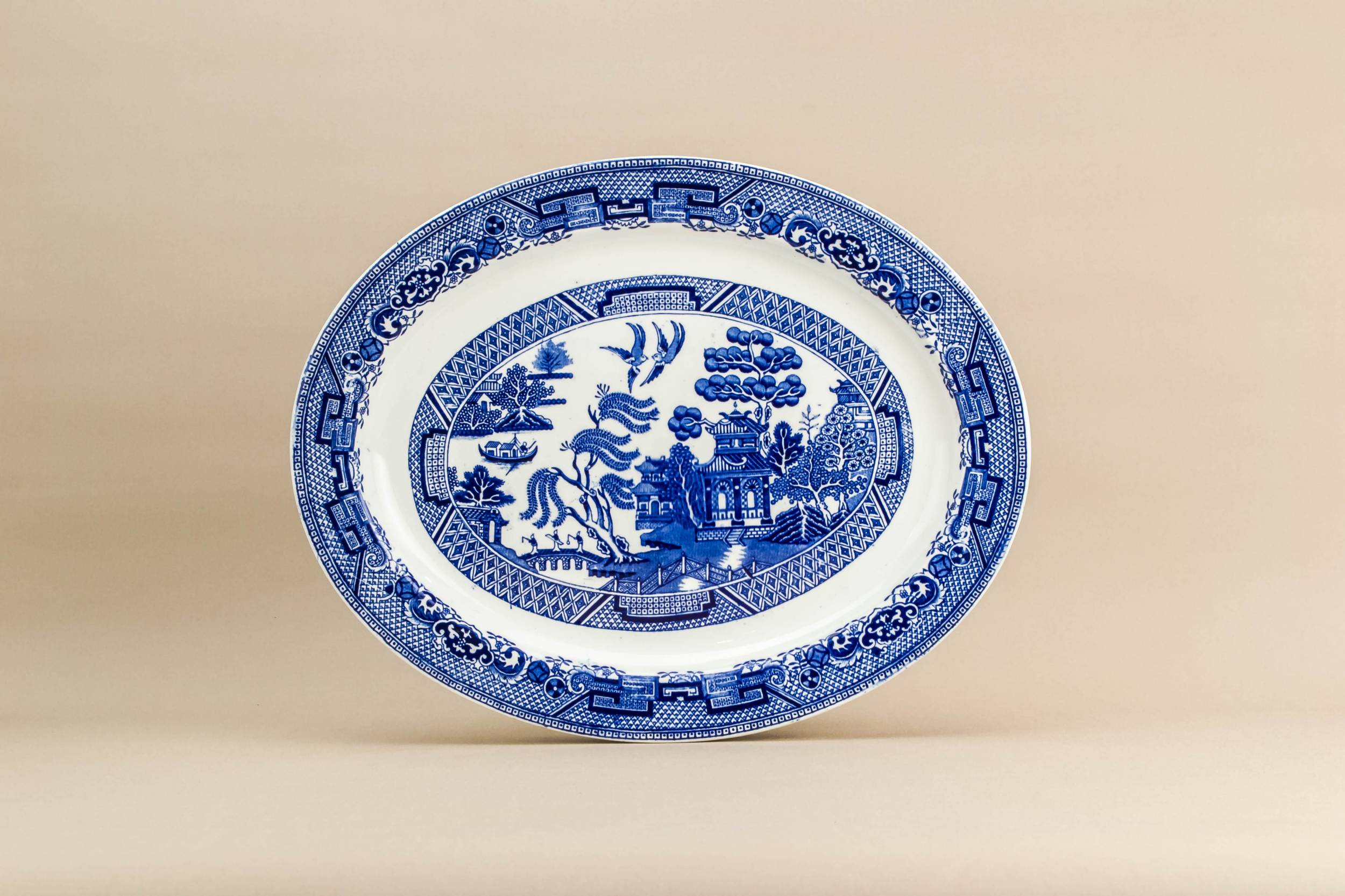Traditional Vintage Willow — Traditional blue platter