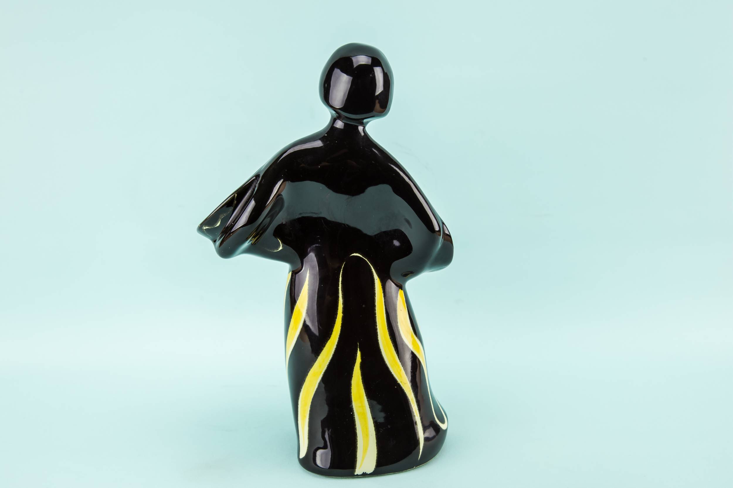 Slick Vintage VASE — Black Modernist vase 3