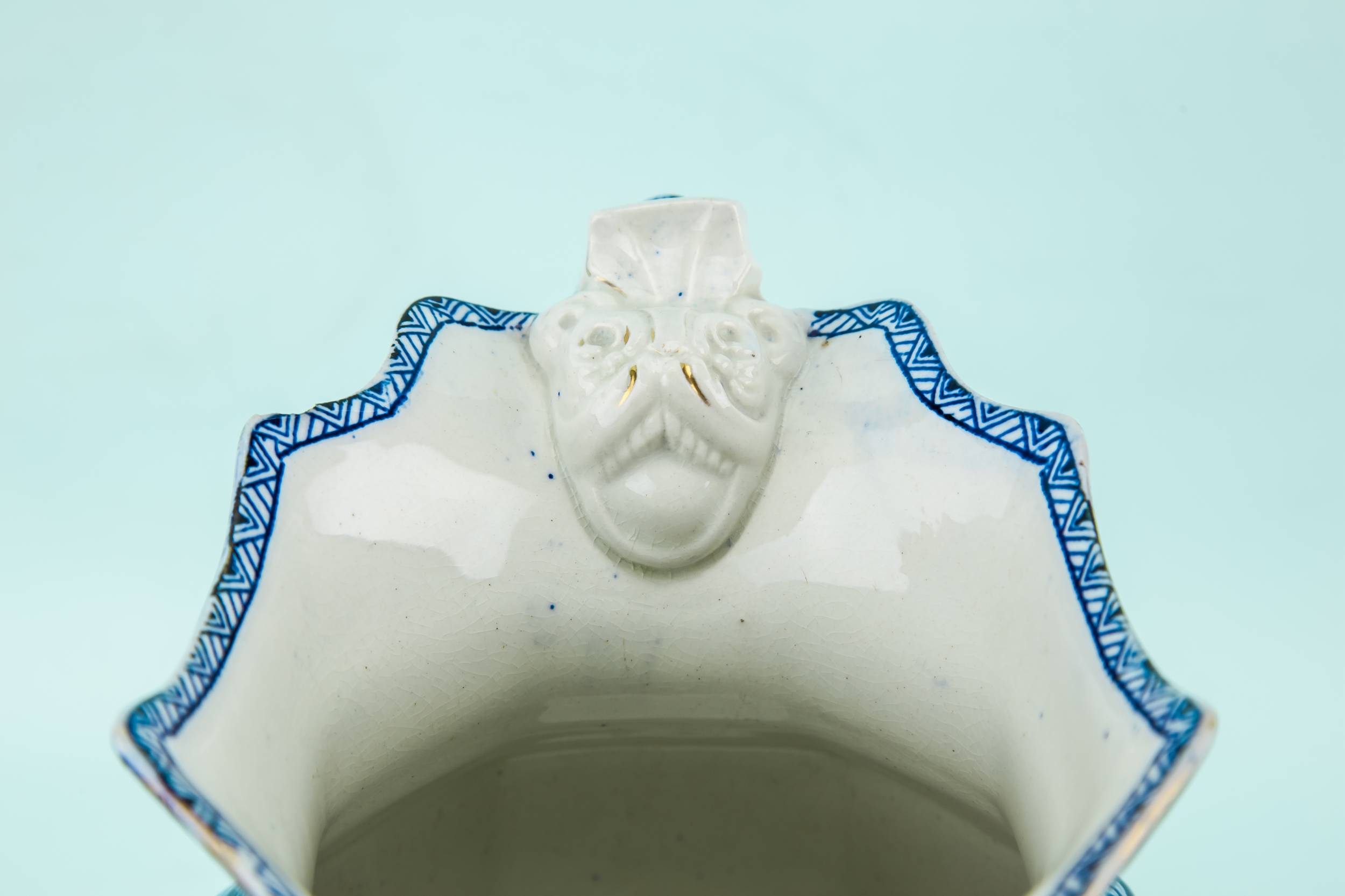 Arts Crafts Opulent — Blue and white dragon jug 4