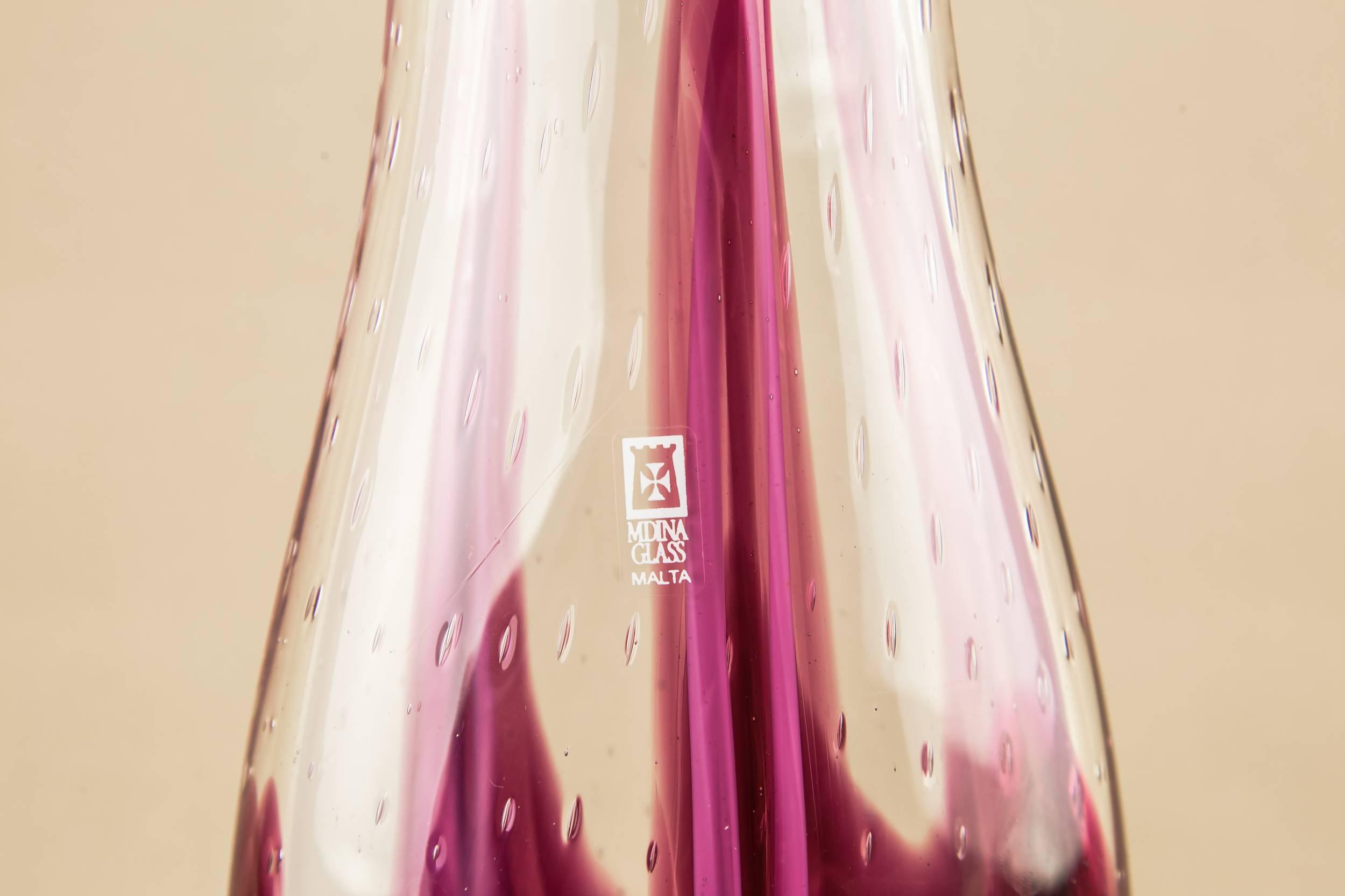 Glass Vintage Abstract — Mdina glass vase 2