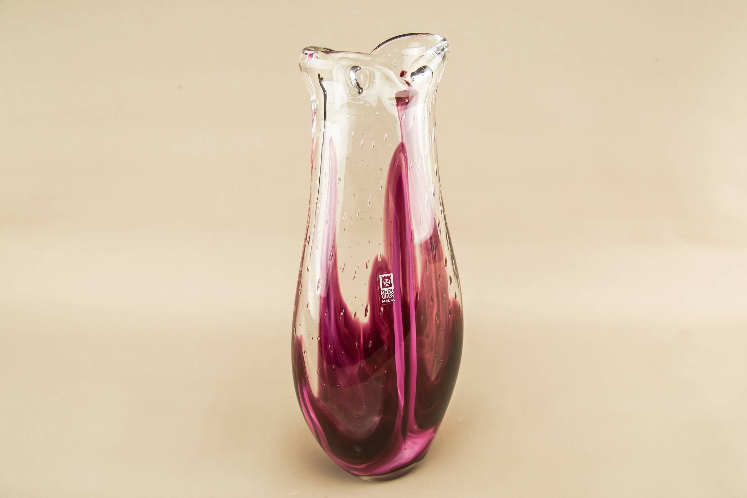 Glass Vintage Abstract — Mdina glass vase 4
