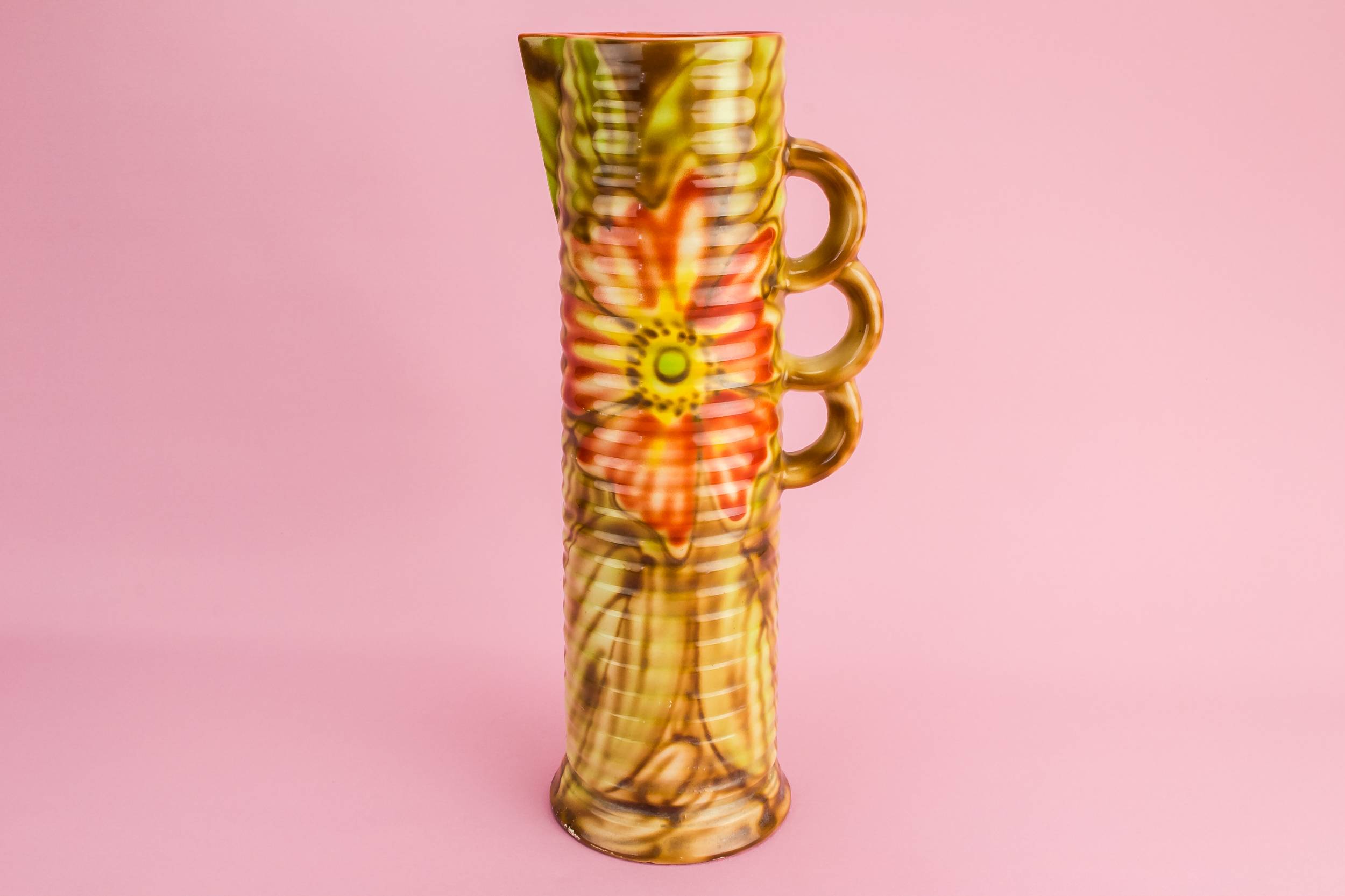 Art Deco Vintage — Floral ceramic jug