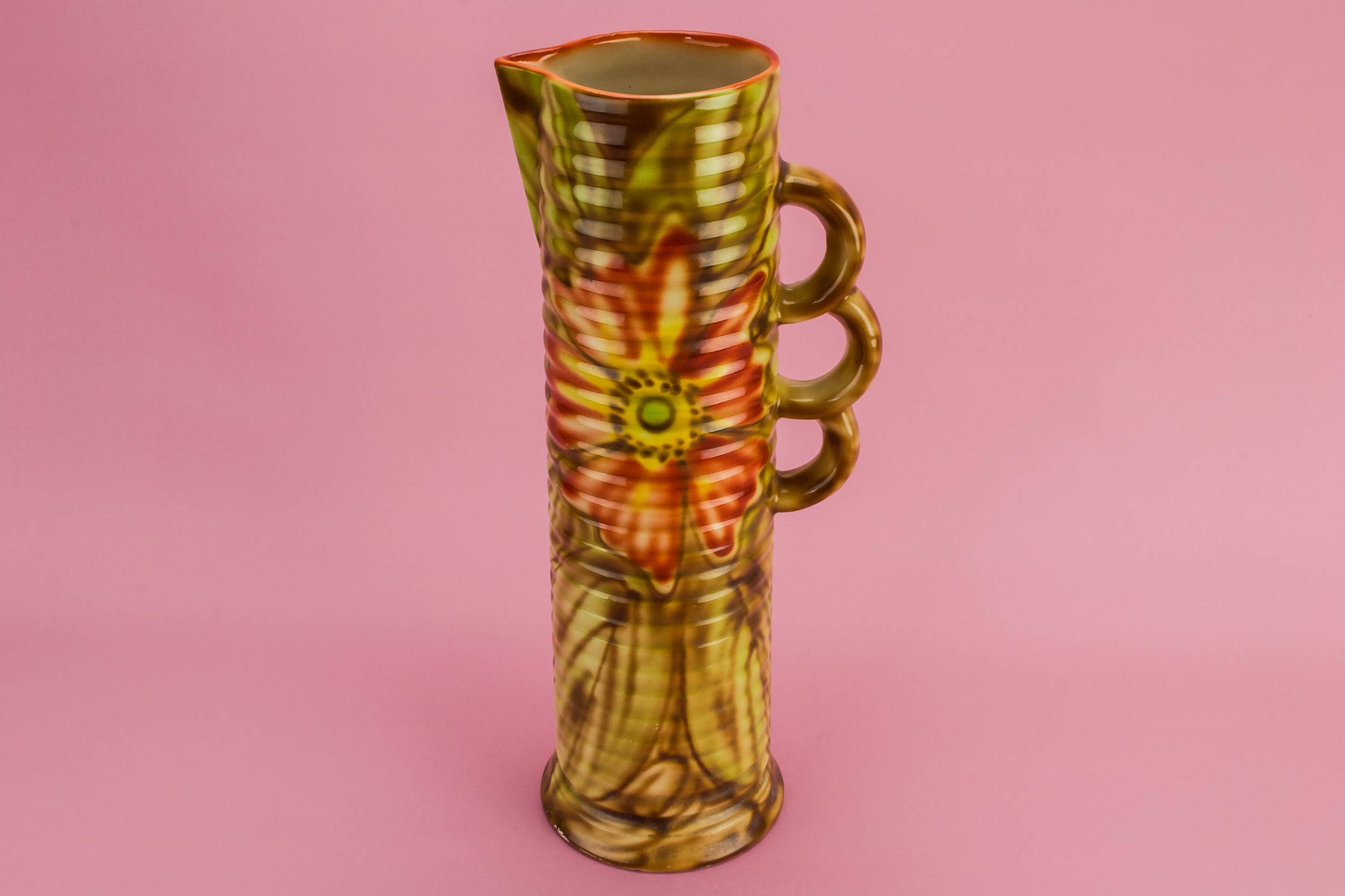 Art Deco Vintage — Floral ceramic jug 5