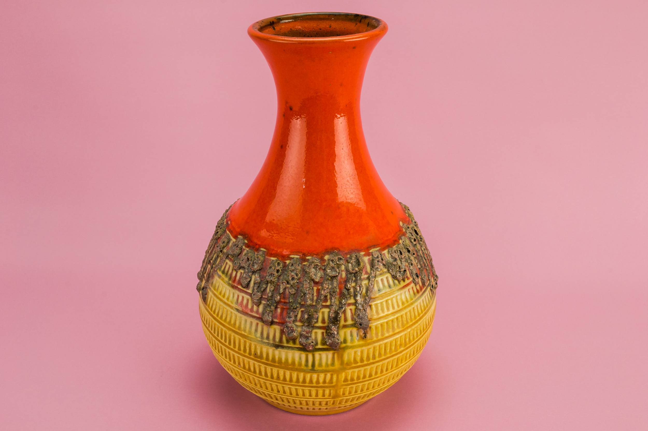 Colourful Vintage JUG — Lava basket ceramic jug 5