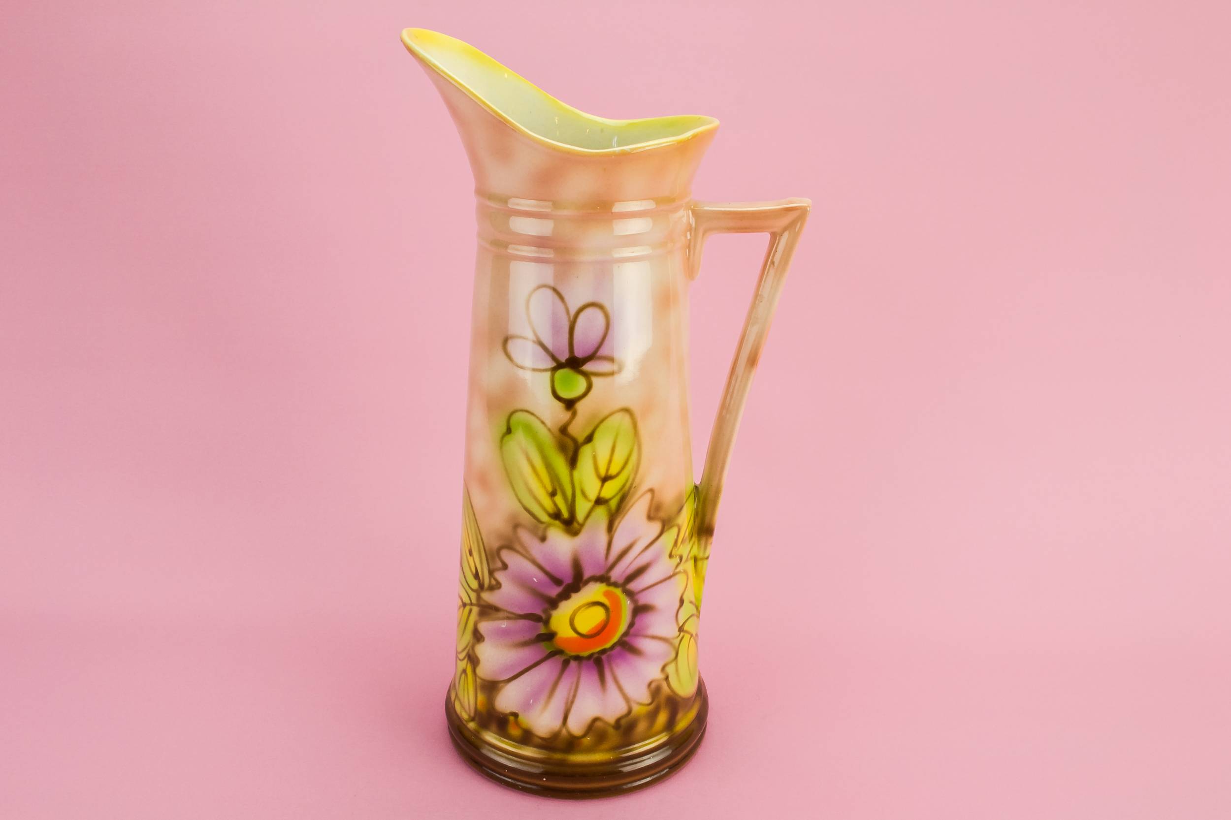 Vintage Ceramic Floral — Floral ceramic water jug