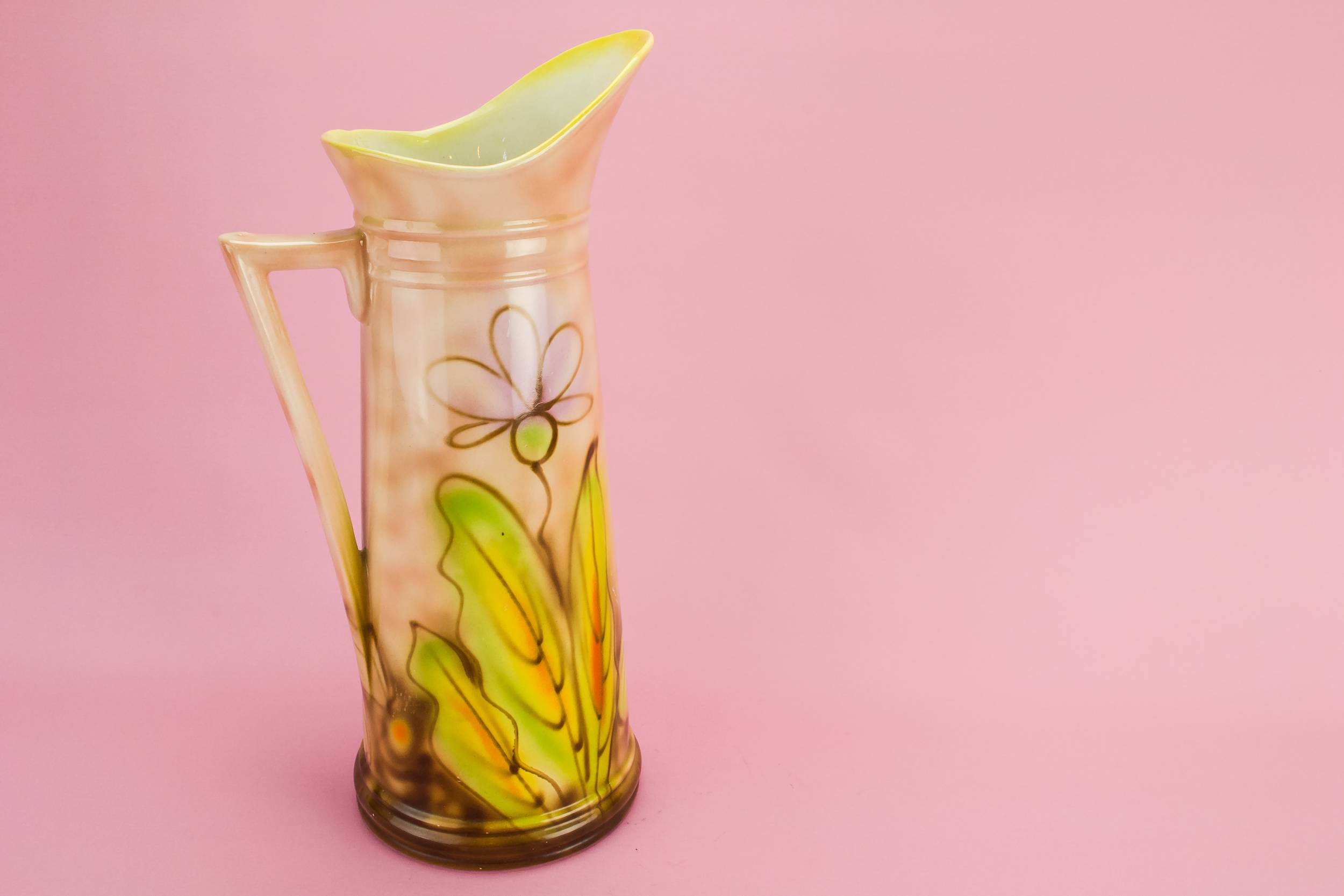 Vintage Ceramic Floral — Floral ceramic water jug 1