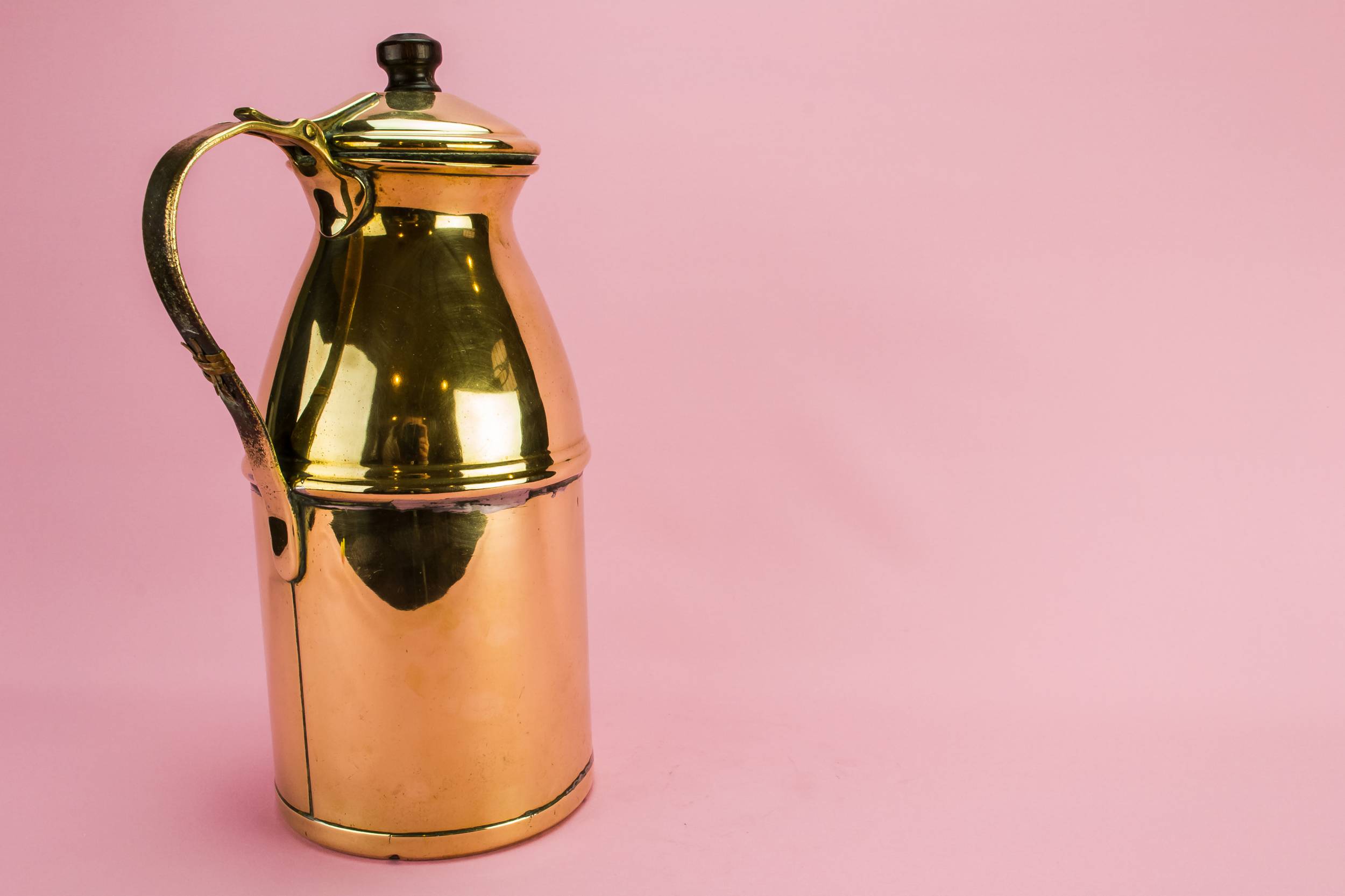 Brass Beautiful Milk — Rustic brass jug 2