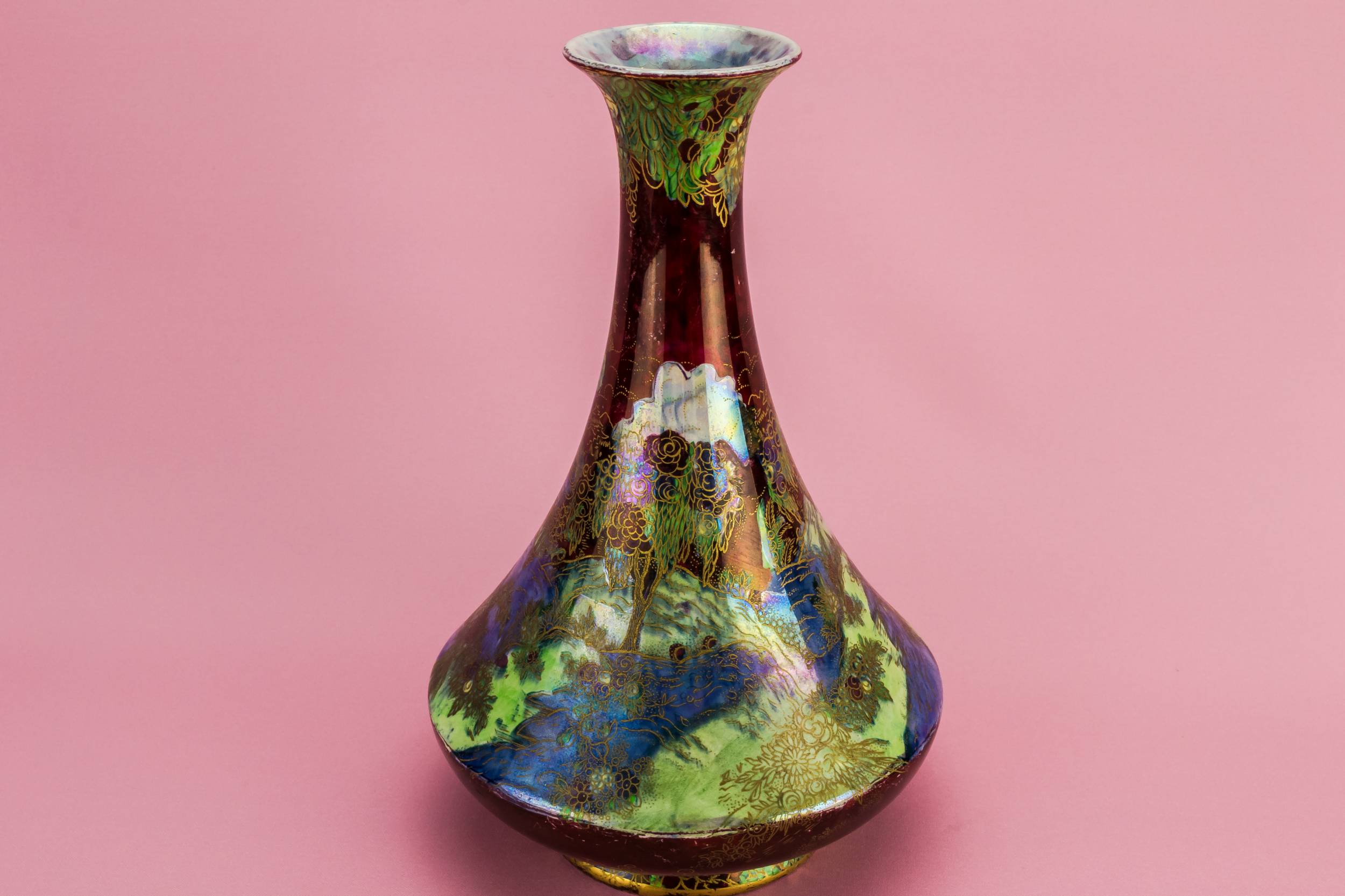 Ceramic Spectacular Lustre — Lustre flower vase 3