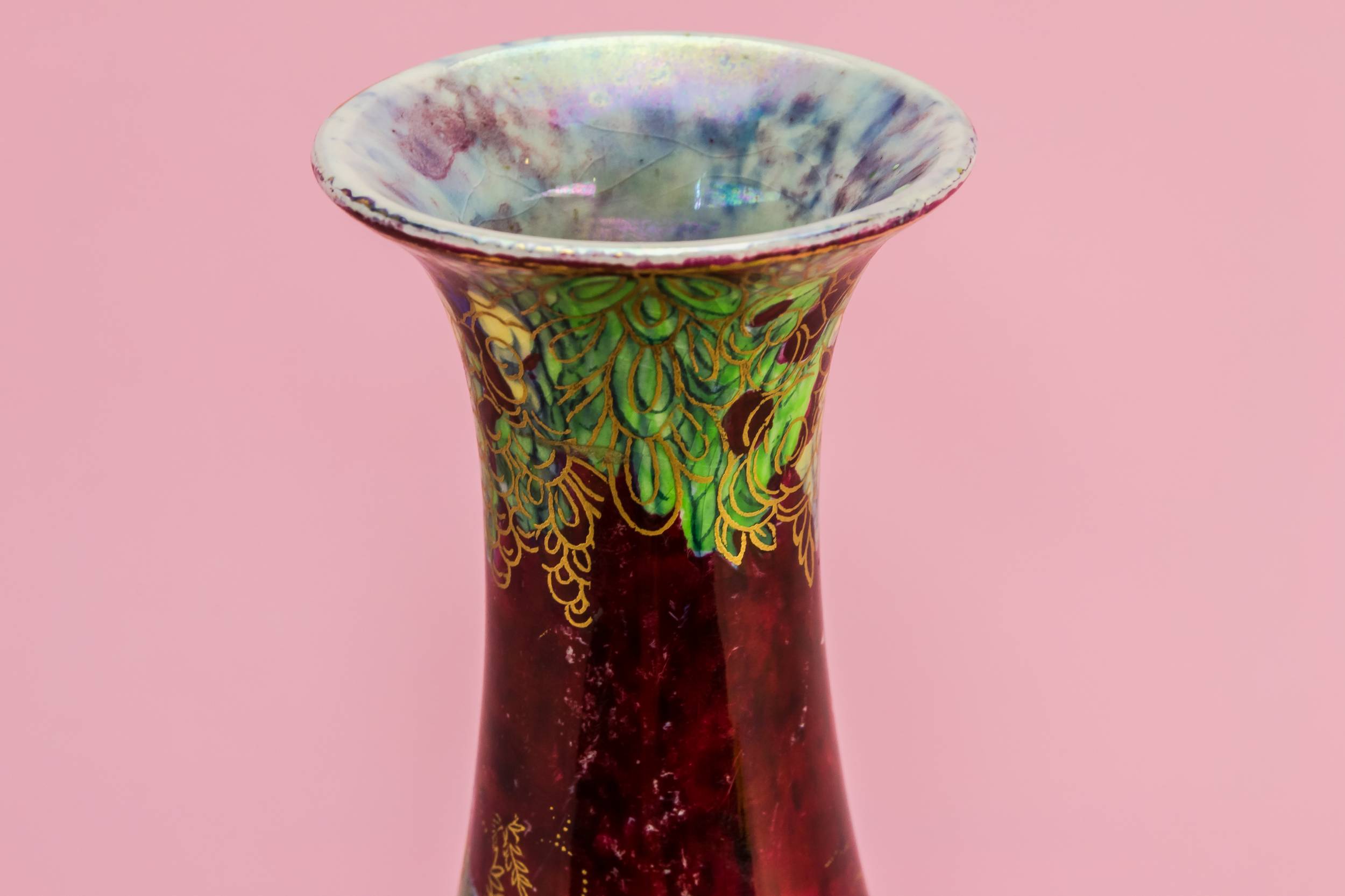 Ceramic Spectacular Lustre — Lustre flower vase 2