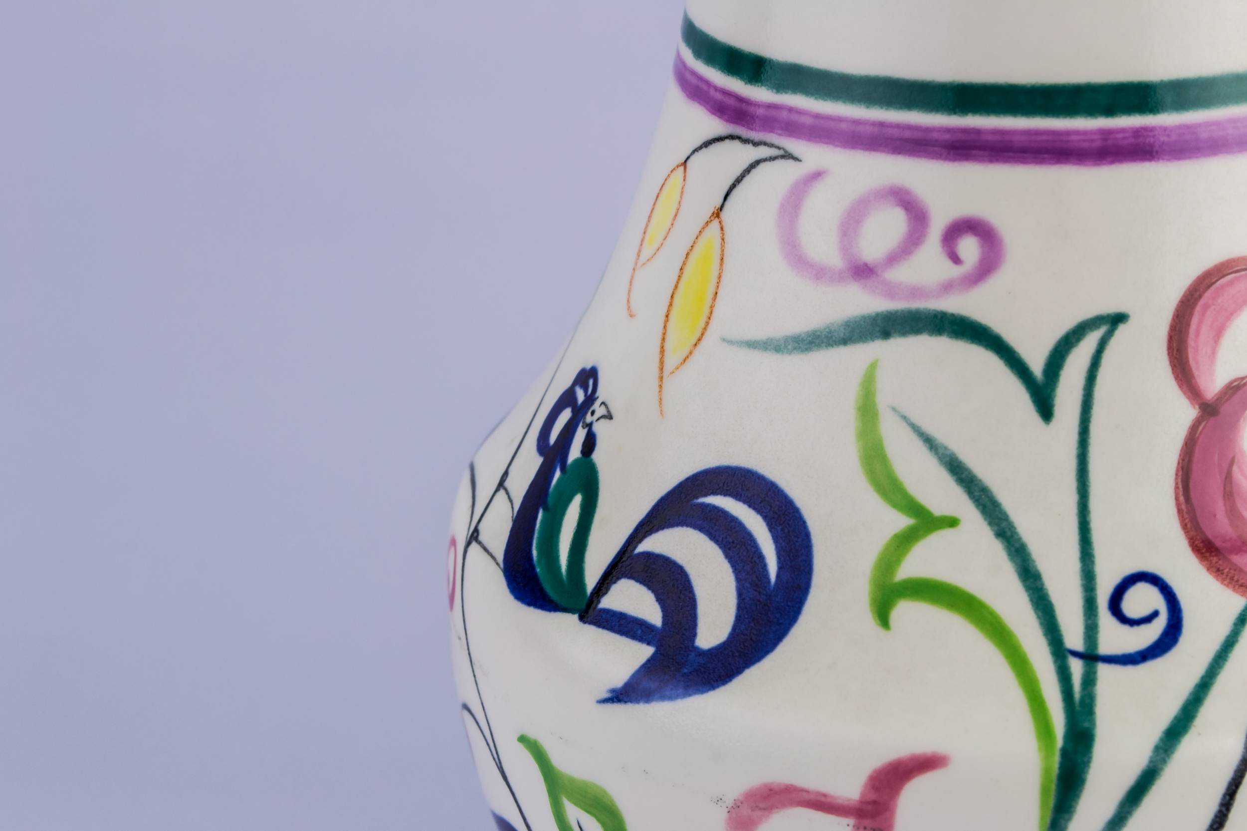 Charming Modernist Abstract — Poole floral vase 2