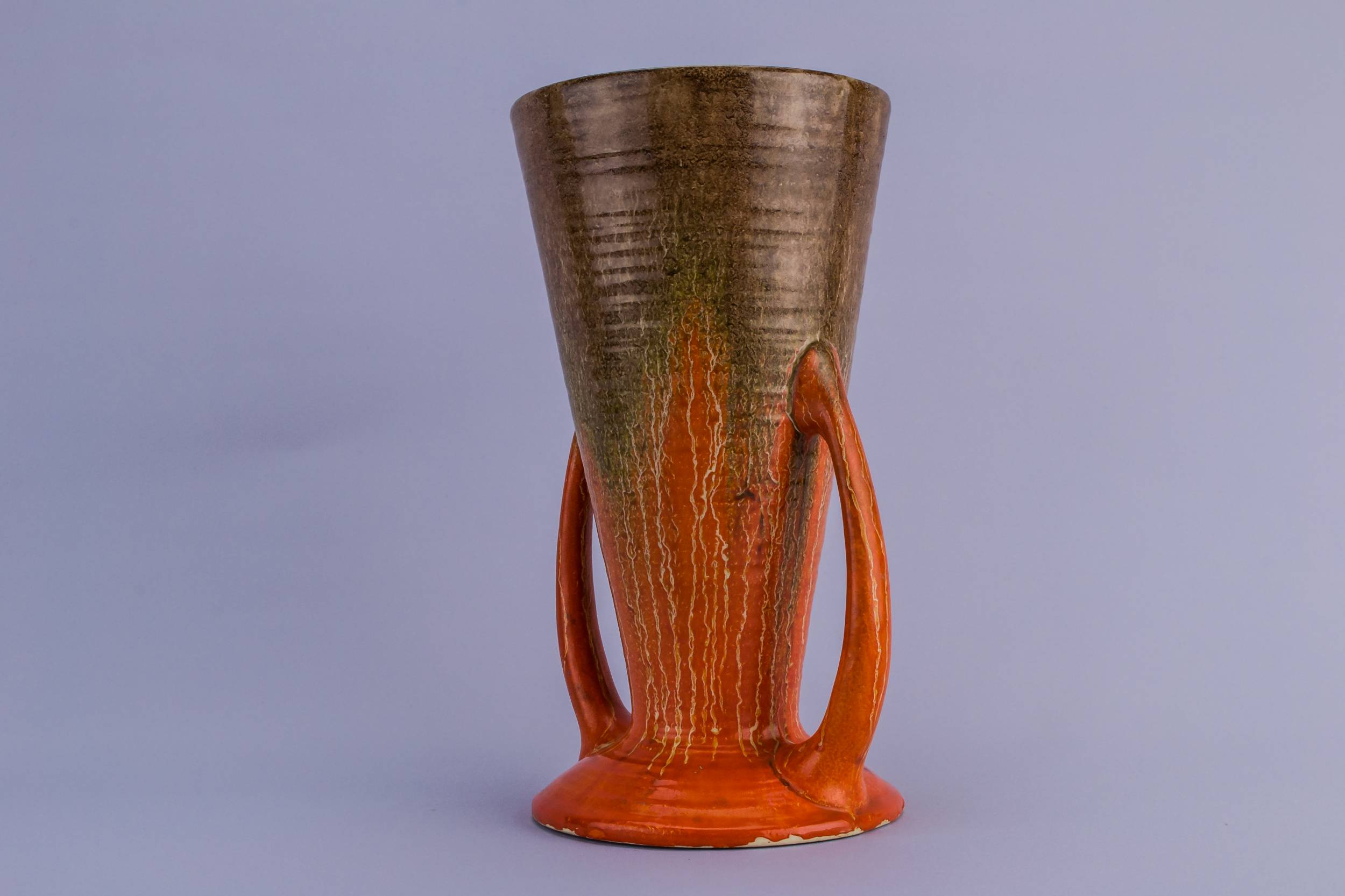 Art Deco Spectacular — Orange ceramic vase 2