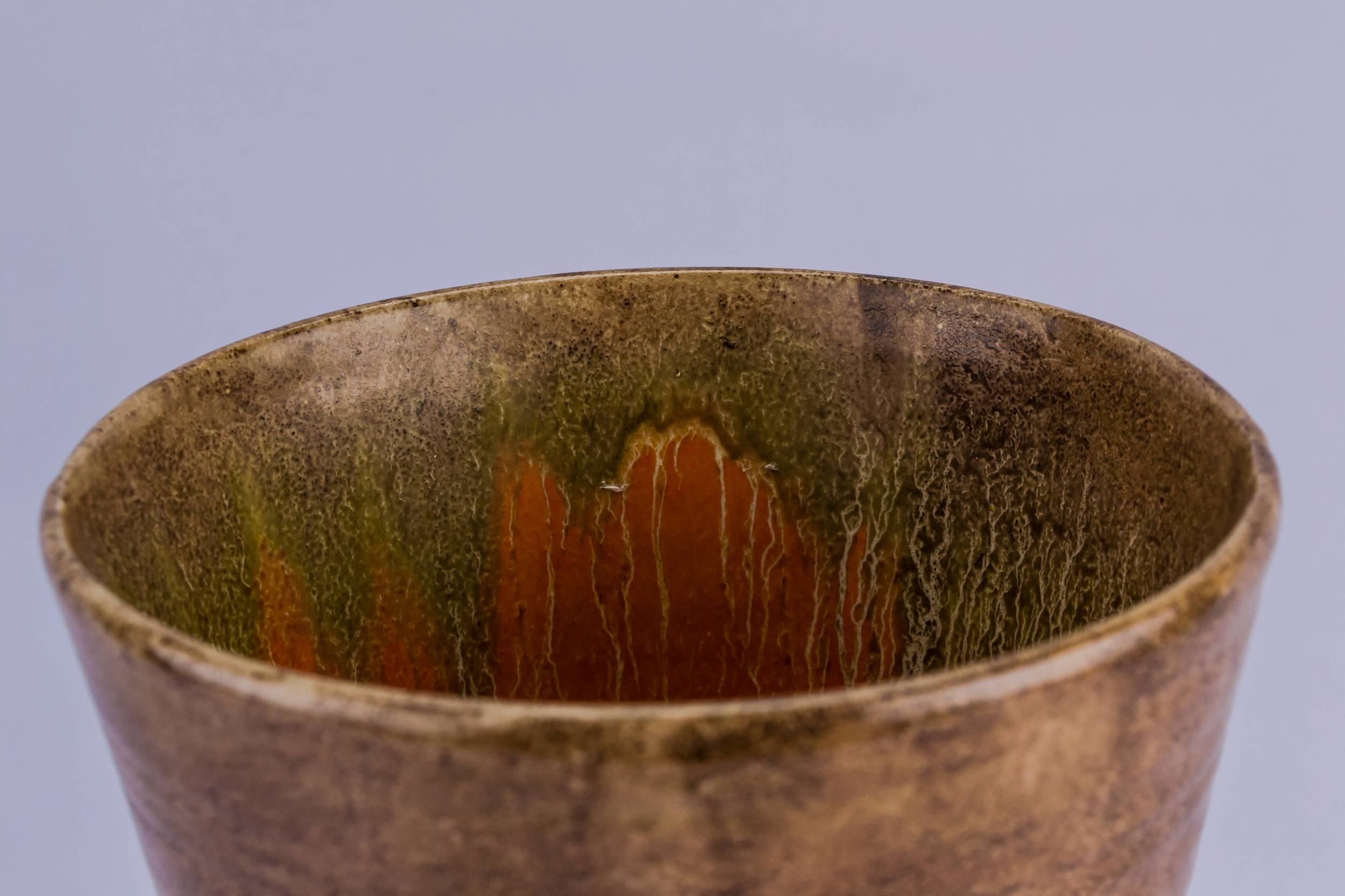 Art Deco Spectacular — Orange ceramic vase 3