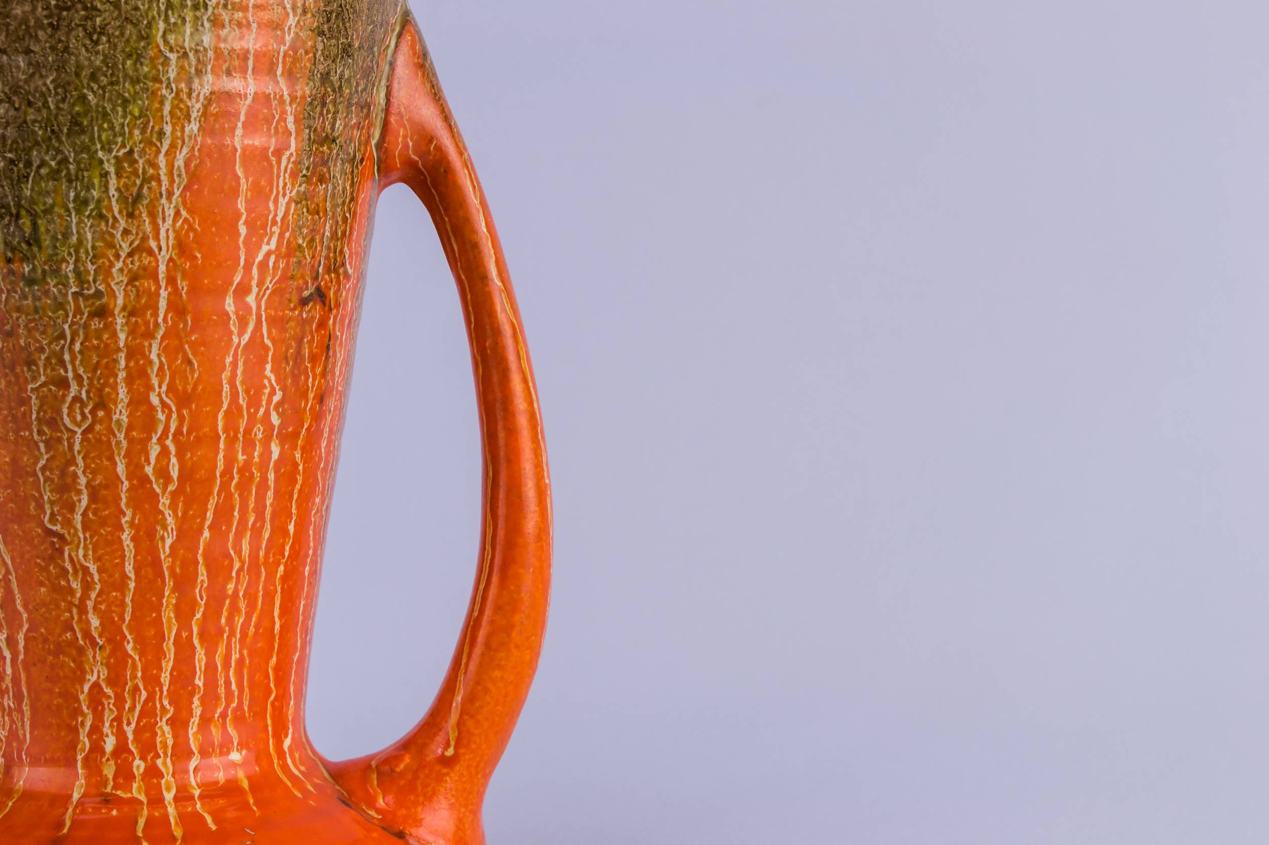 Art Deco Spectacular — Orange ceramic vase 1