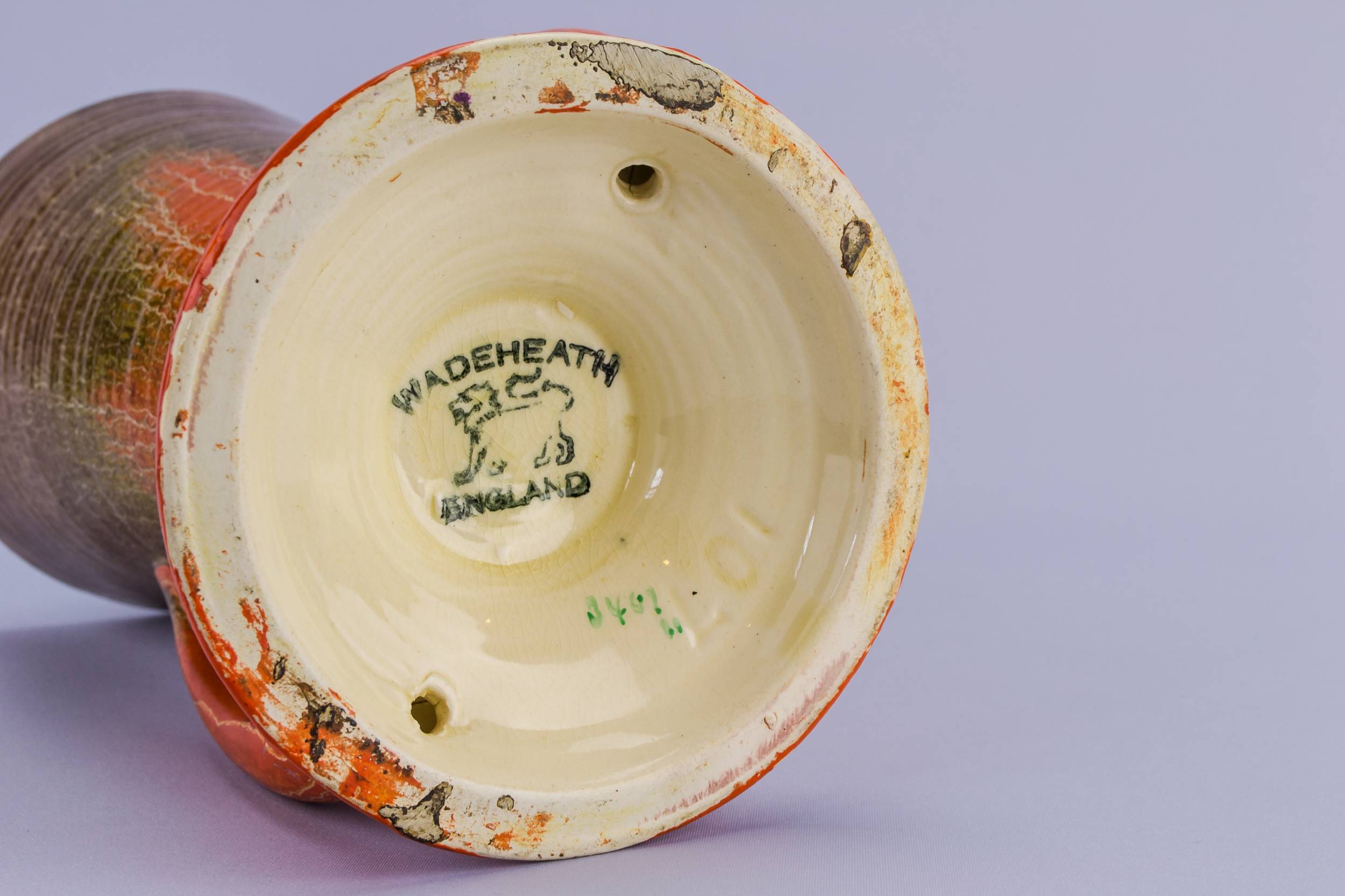 Art Deco Spectacular — Orange ceramic vase 4