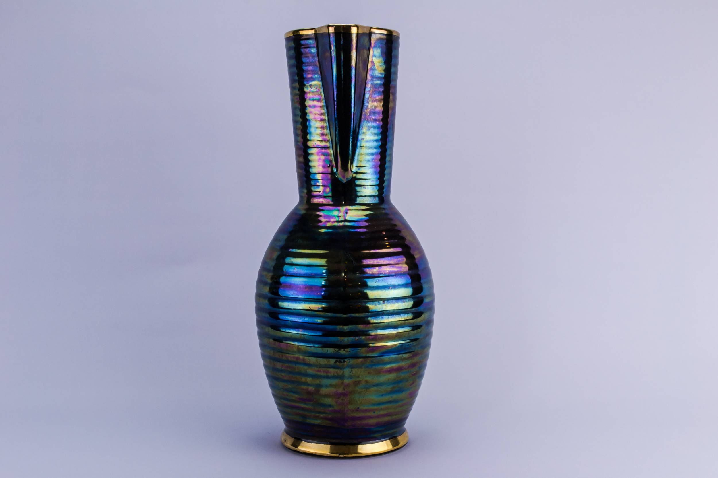 Spectacular Mid-century Modern — Ribbed ceramic jug 3