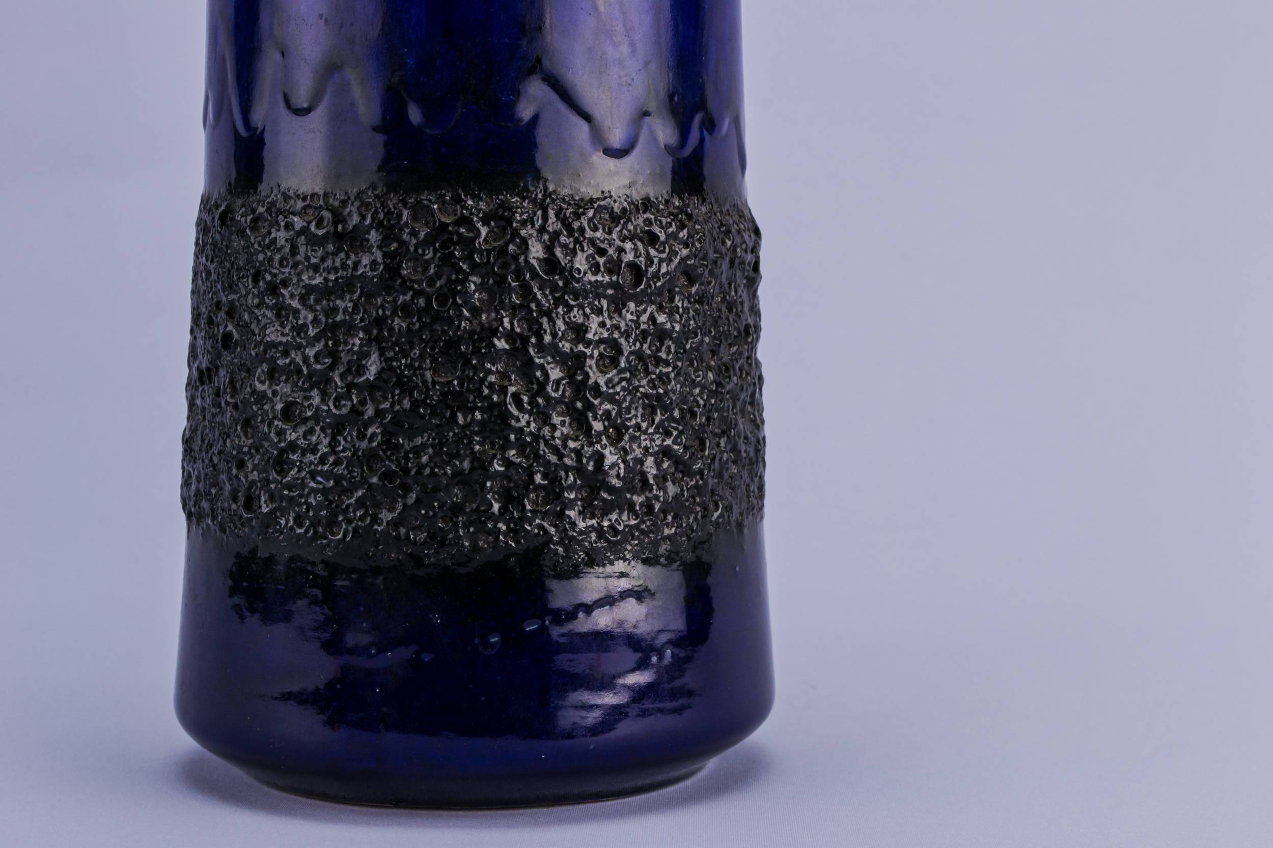 Attractive Vintage VASE — Blue lava vase 1