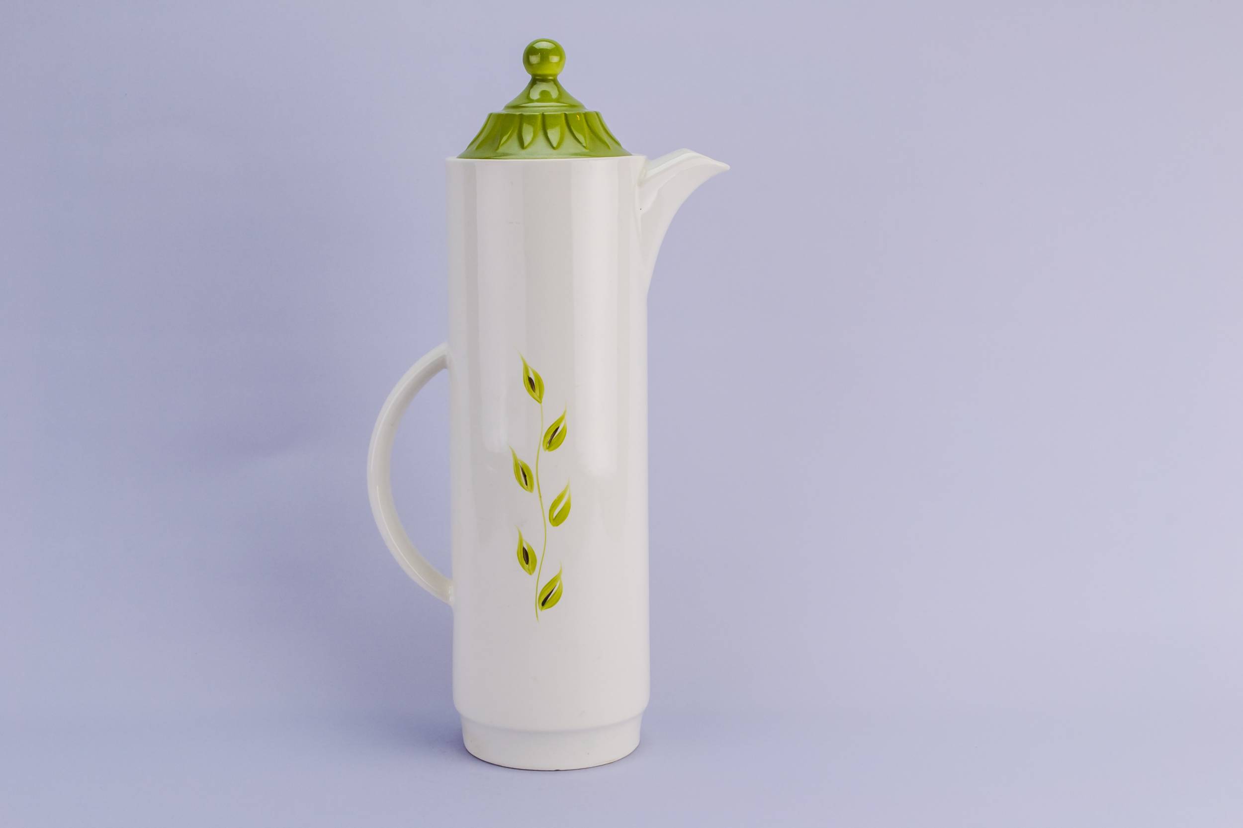 Stunning Ceramic Floral — Tall modernist coffee pot 2