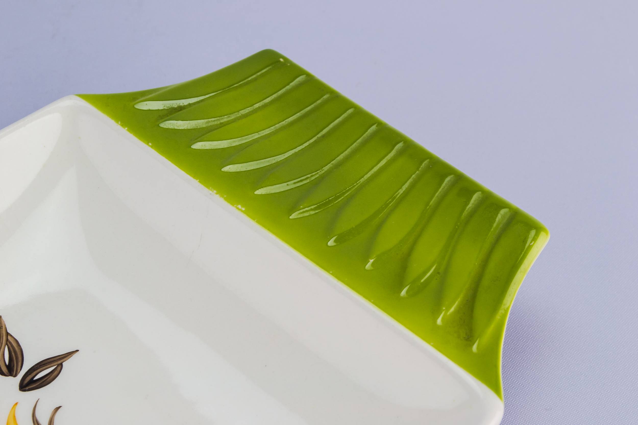 Green Mid-century Modern — Long serving platter 2